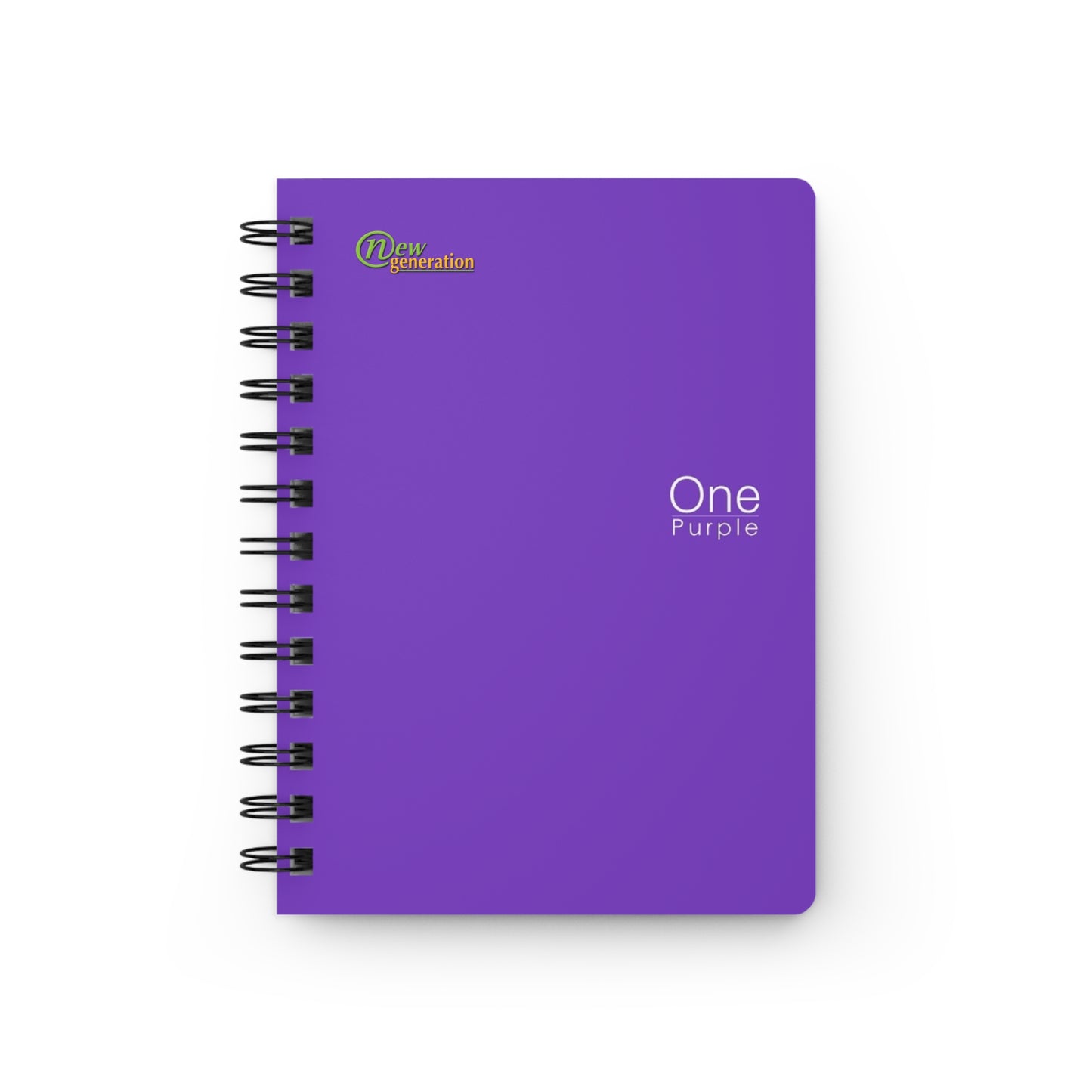 New Generation - One - Spiral Bound Journal - 150 Pages Hard Cover Notebook for Writing, Doodling, Bullet Journaling, Sketching, Planner