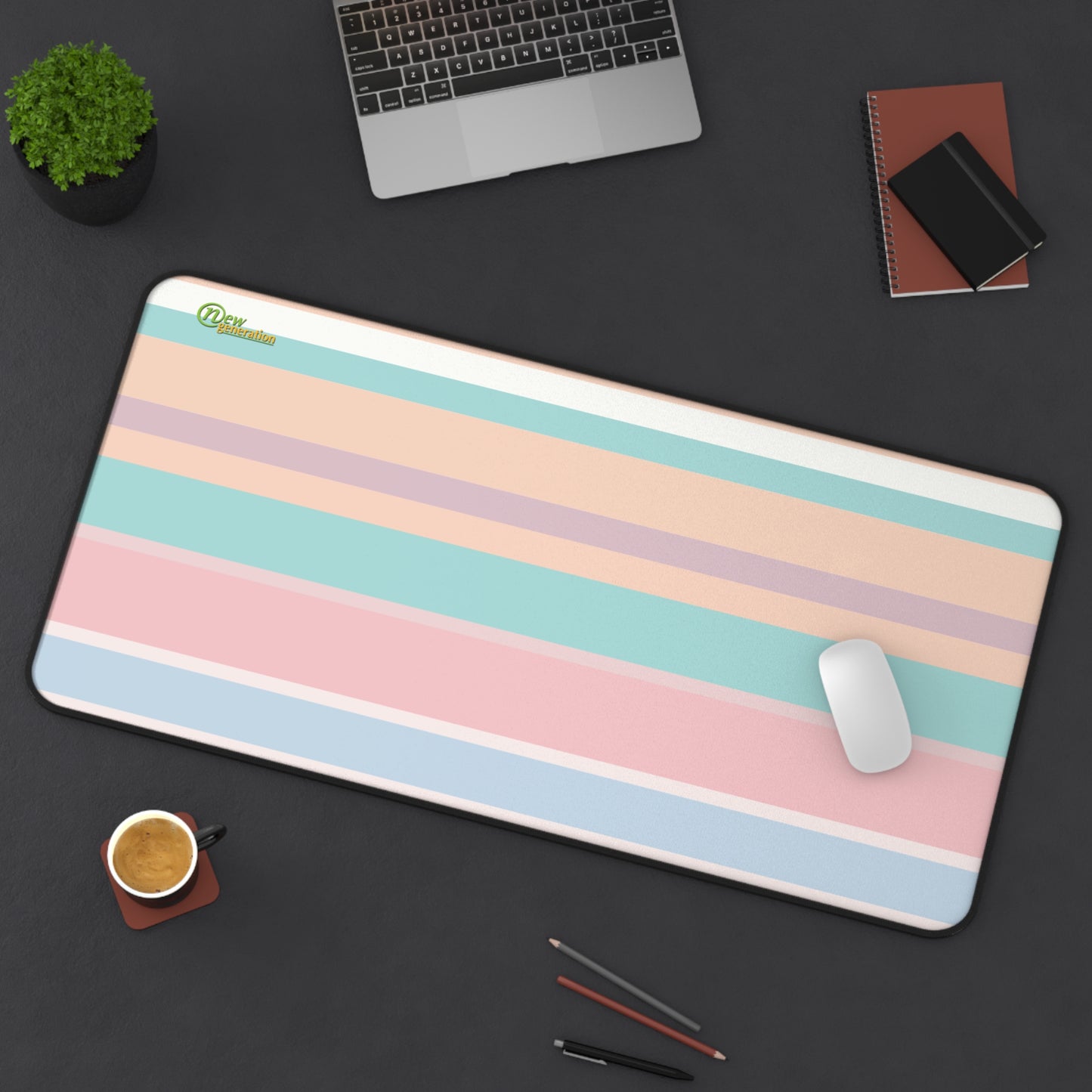 New Generation - Desk Mat - Minimalist Home Office Decor, Office Accessories, Computer Mousepad, Gift for Students, Modern Desk Essentials