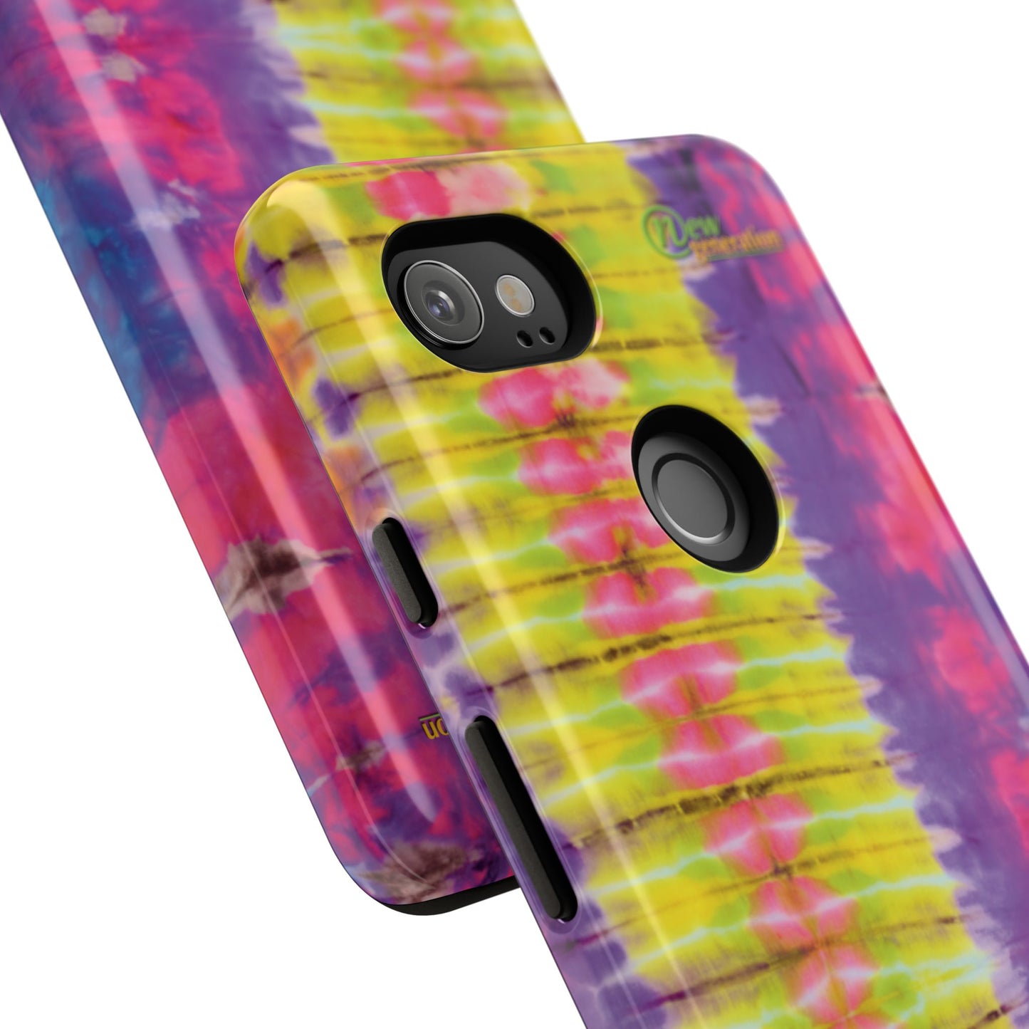 Tie-Dye Phone Case, Colorful Tough Case, Free-Spirited Phone Cover, Gift for Teens, Vibrant Phone Accessory, Funky Style
