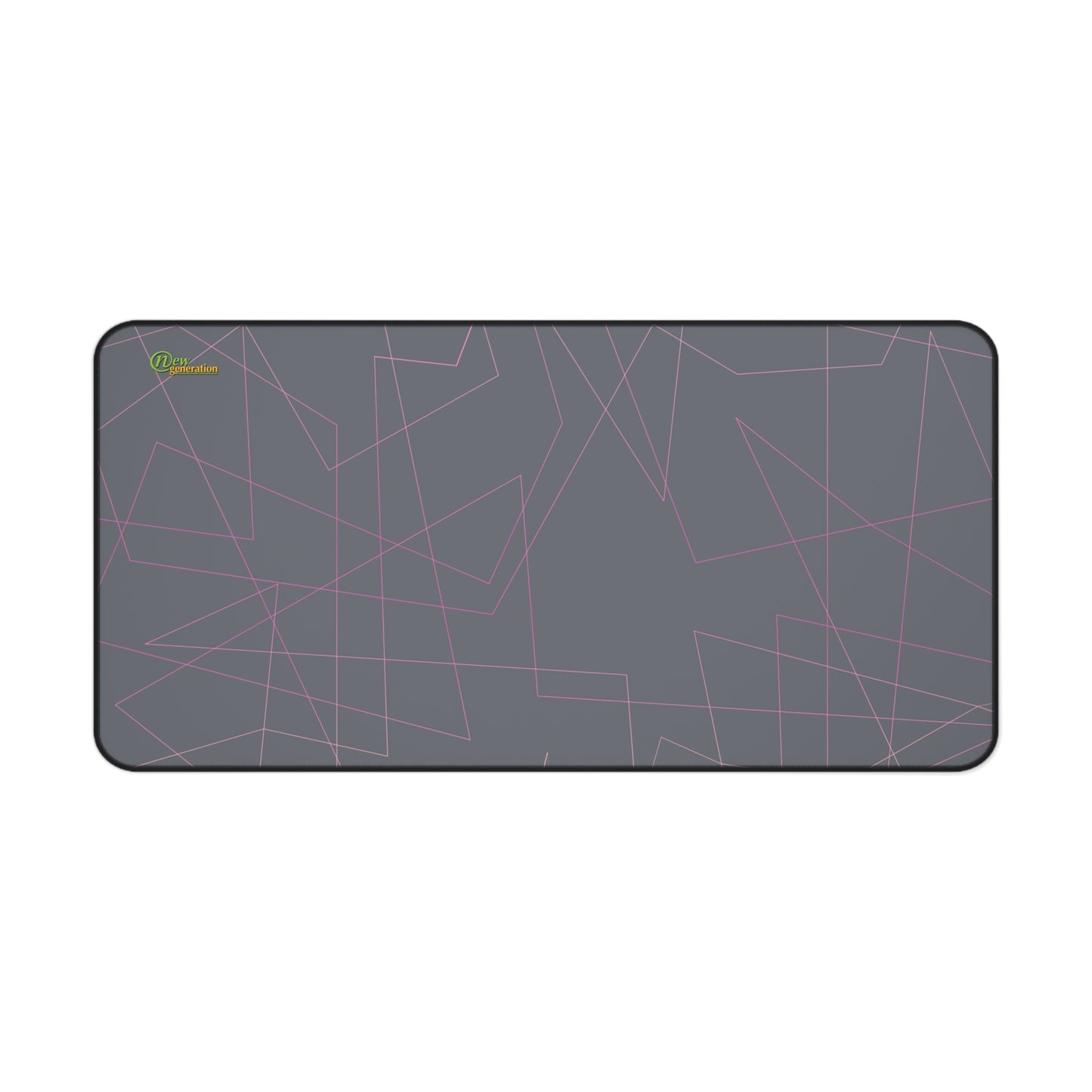 New Generation - Modern Geometric Desk Mat, Stylish Office Accessories, Elegant Mouse Pad, Minimalist Desk Decor, Gift for Home Office 16" × 32"