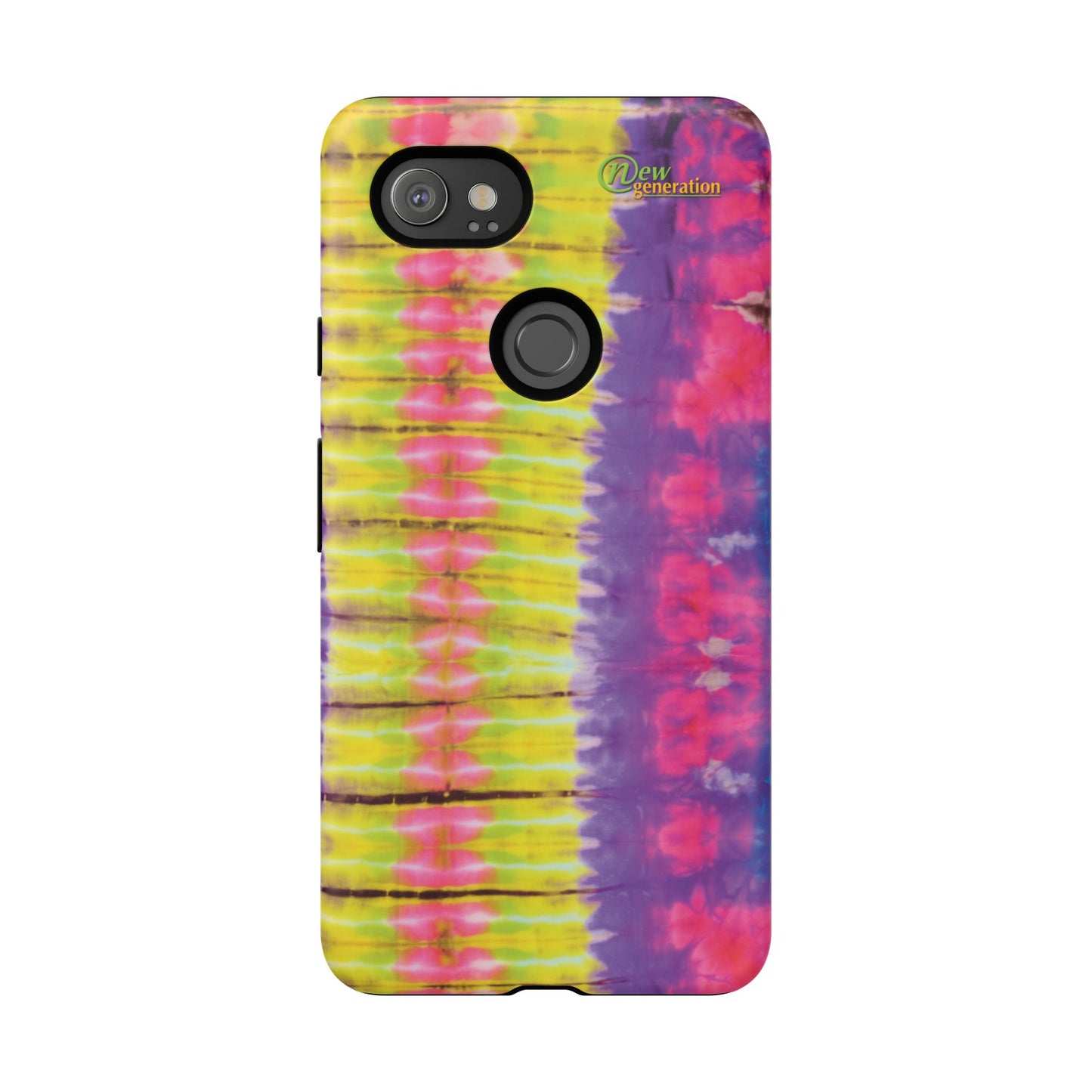 Tie-Dye Phone Case, Colorful Tough Case, Free-Spirited Phone Cover, Gift for Teens, Vibrant Phone Accessory, Funky Style Google Pixel 2 XL Matte