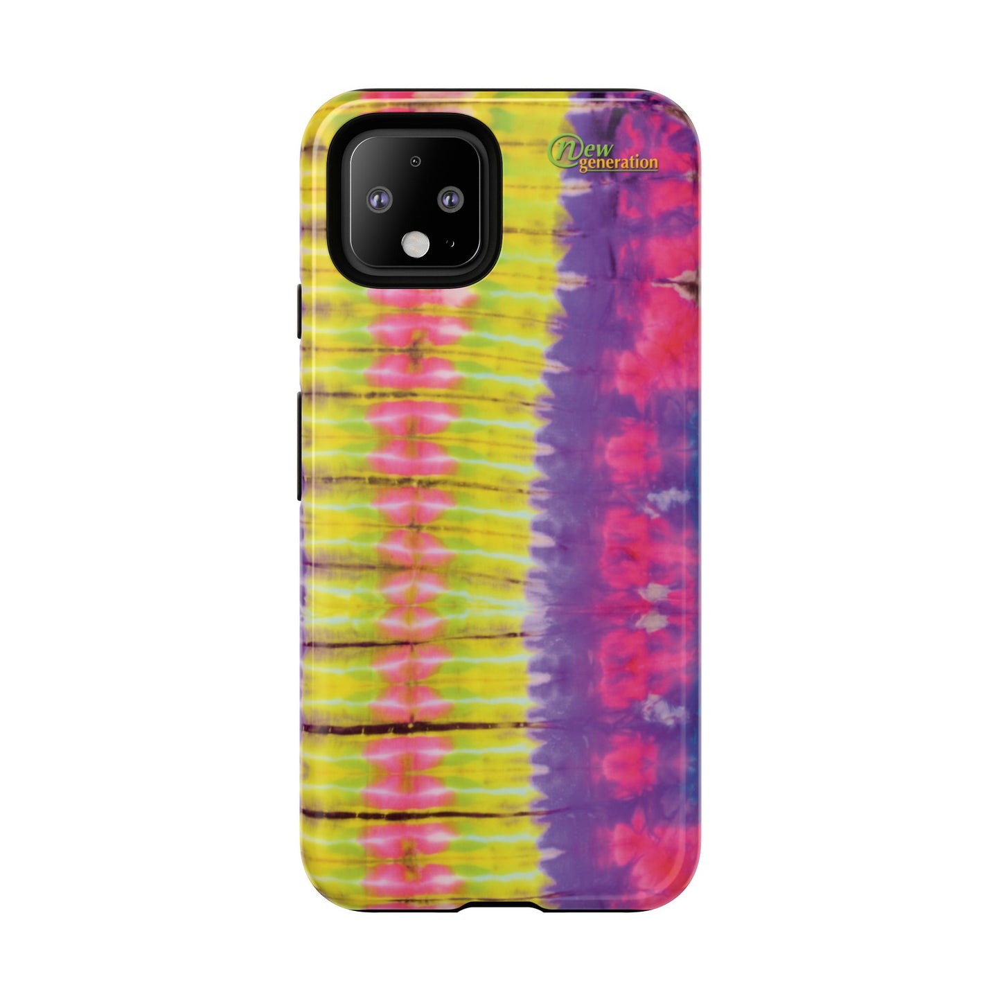 Tie-Dye Phone Case, Colorful Tough Case, Free-Spirited Phone Cover, Gift for Teens, Vibrant Phone Accessory, Funky Style Google Pixel 4 Glossy
