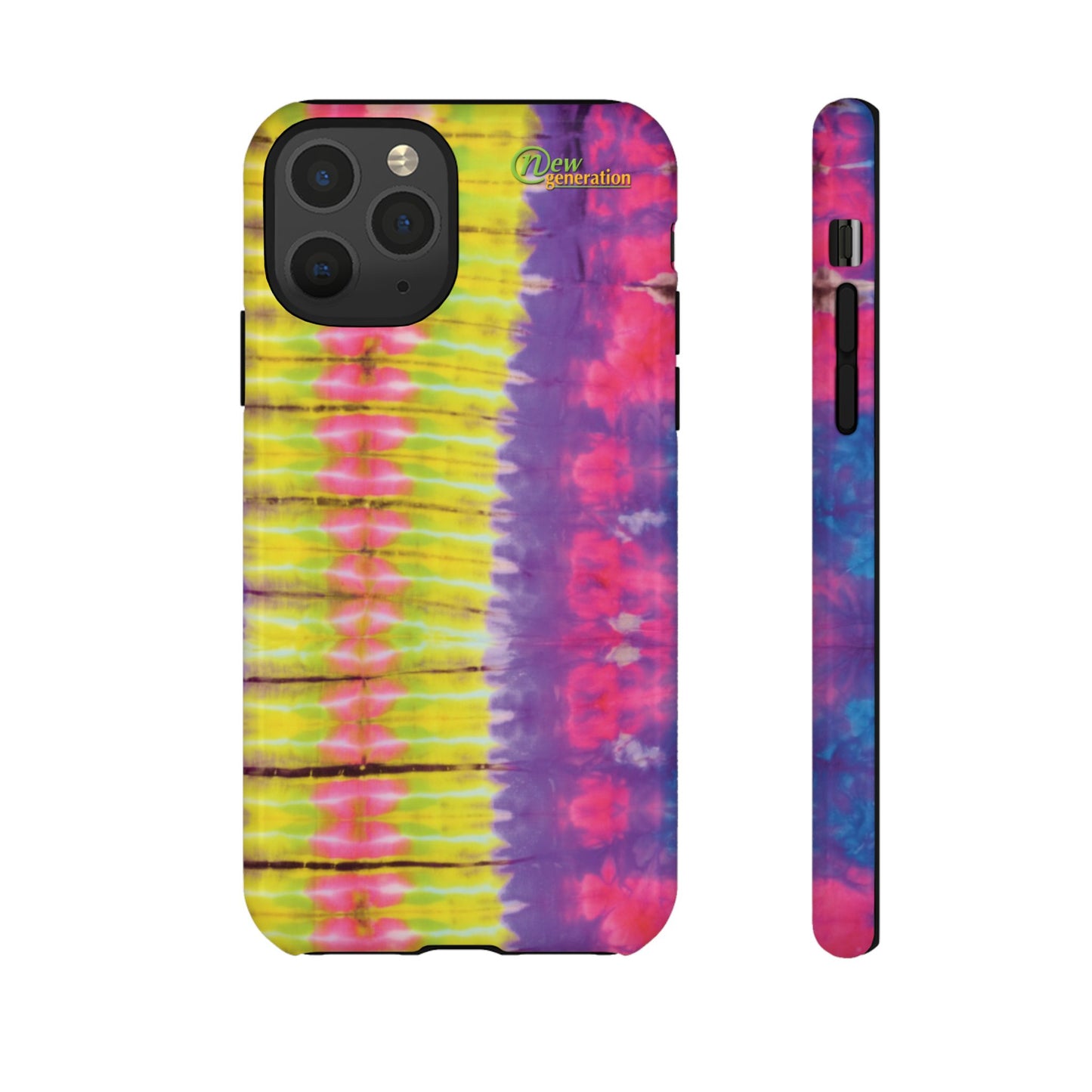 Tie-Dye Phone Case, Colorful Tough Case, Free-Spirited Phone Cover, Gift for Teens, Vibrant Phone Accessory, Funky Style iPhone 11 Pro Glossy