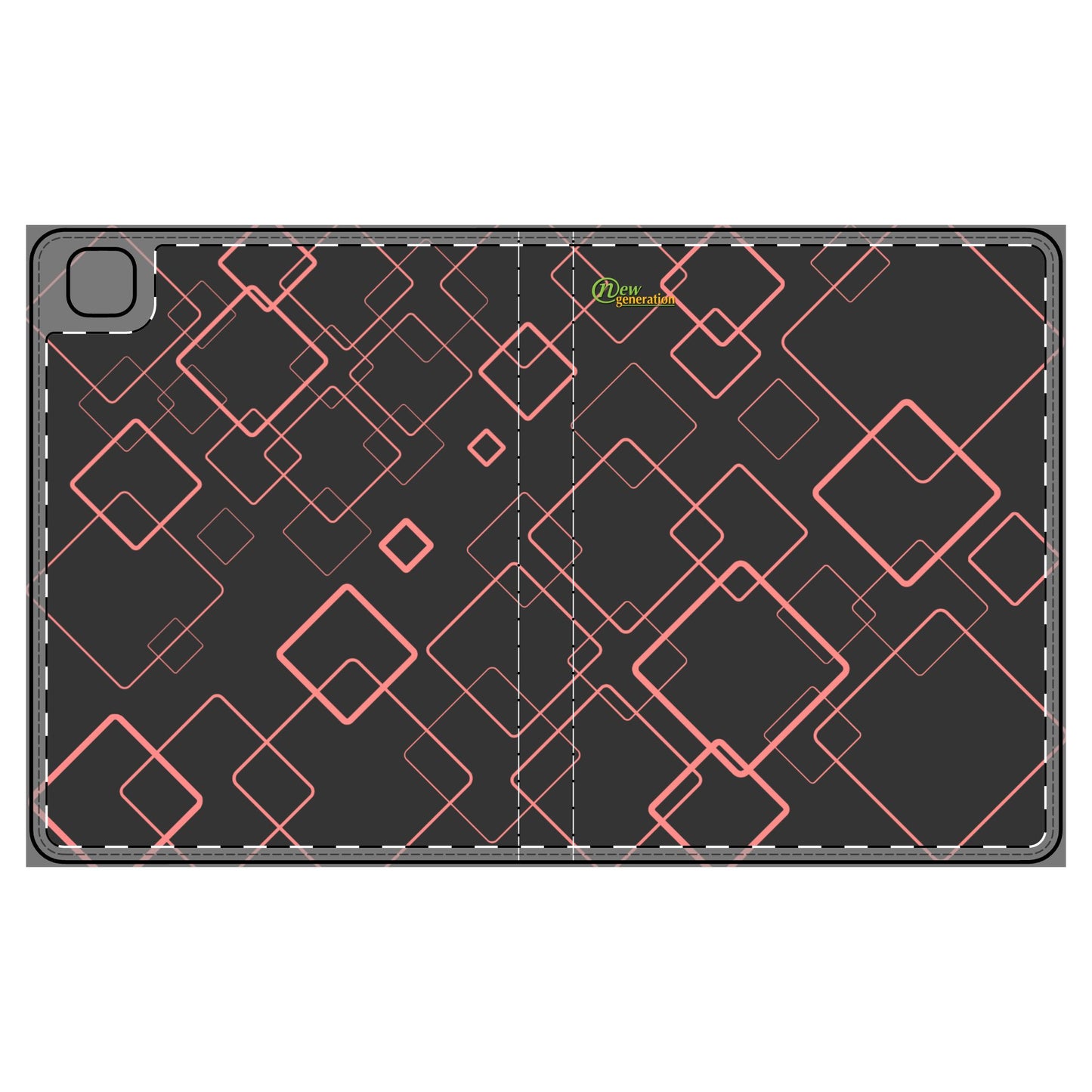 Chic Geometric Tablet Folio Case, Stylish Device Cover, Perfect Gift for Students & Professionals, Modern Tech Organizer, Birthday iPad Pro 12.9