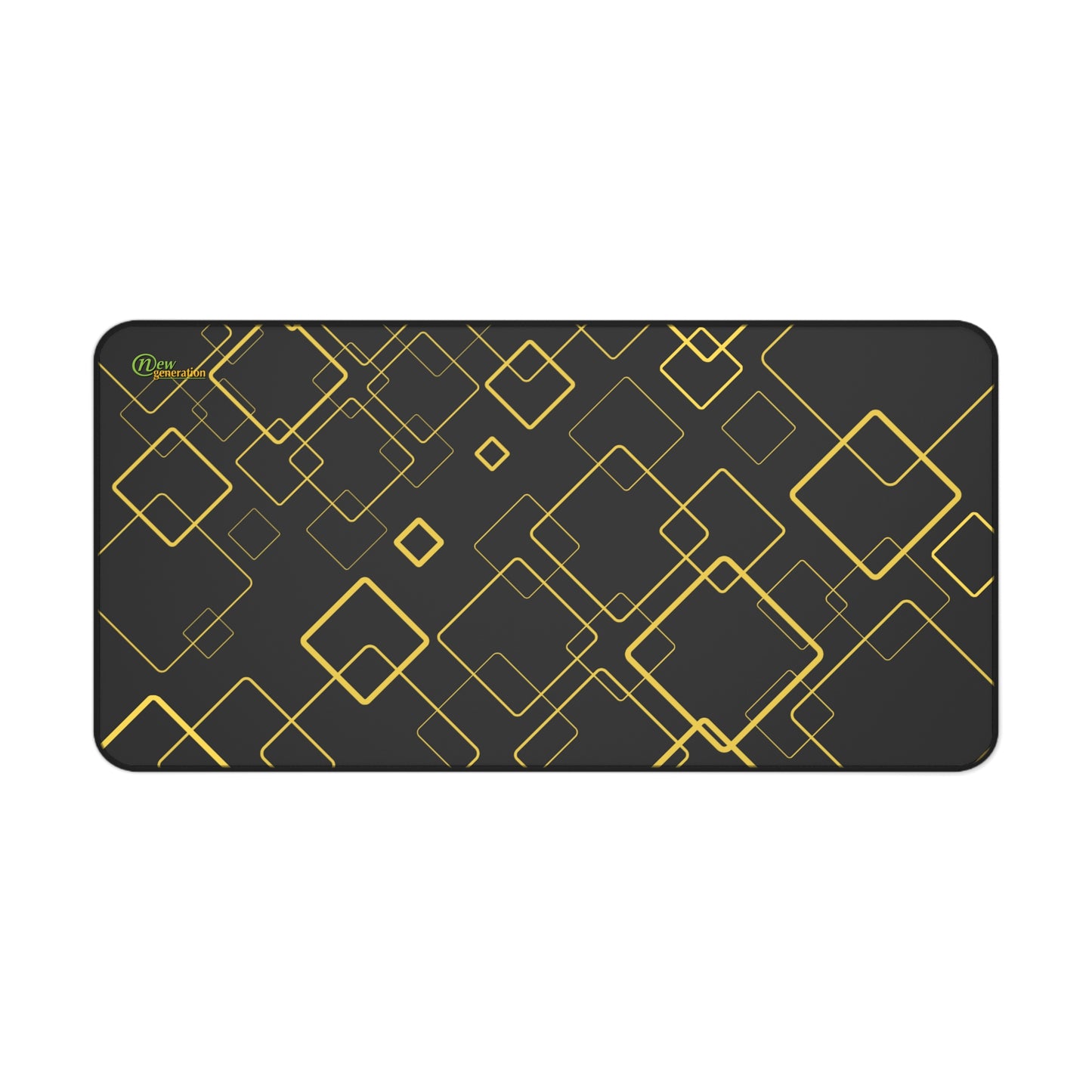 New Generation - Elegant Geometric Desk Mat, Stylish Mouse Pad, Office Decor, Work from Home Essentials, Gift for Professionals 16" × 32"