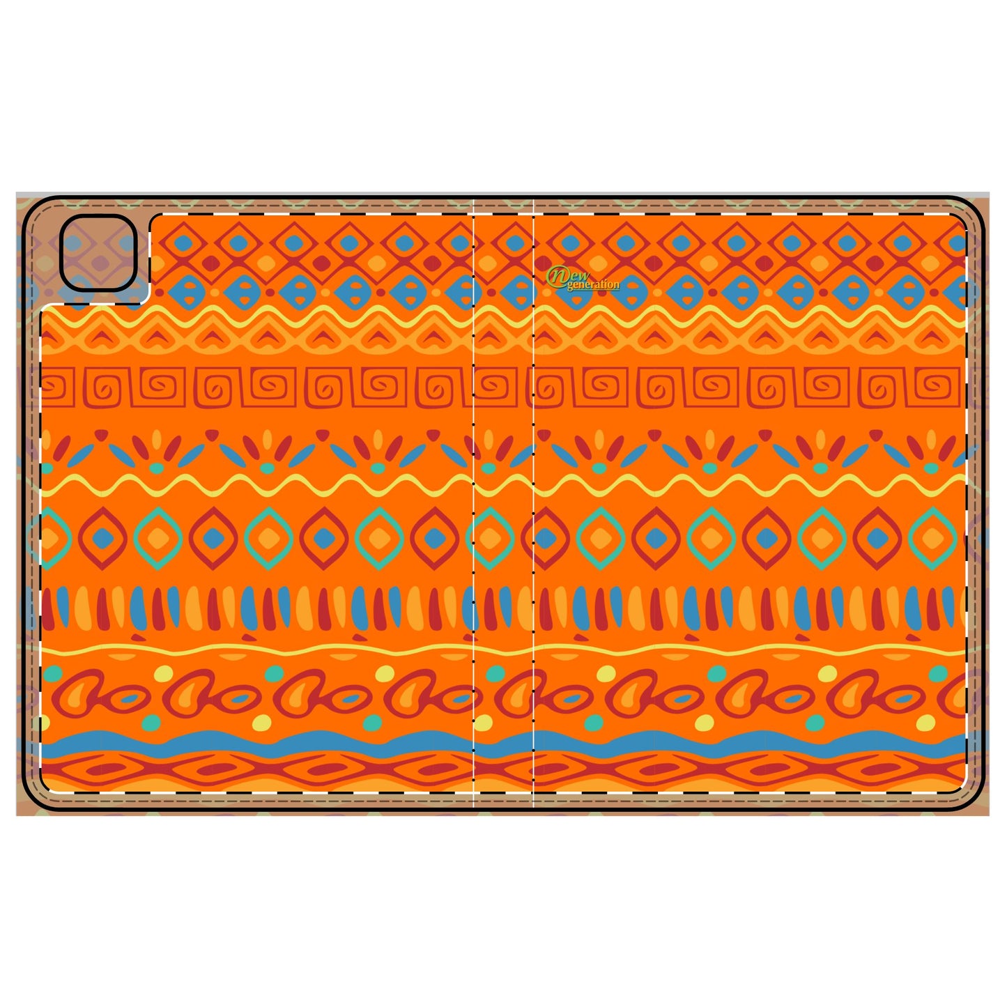 Vibrant Boho Tablet Folio Case, Colorful iPad Cover, Artistic Tech Accessory, Gift for Students, Stylish Protection for Tablets iPad Pro 11