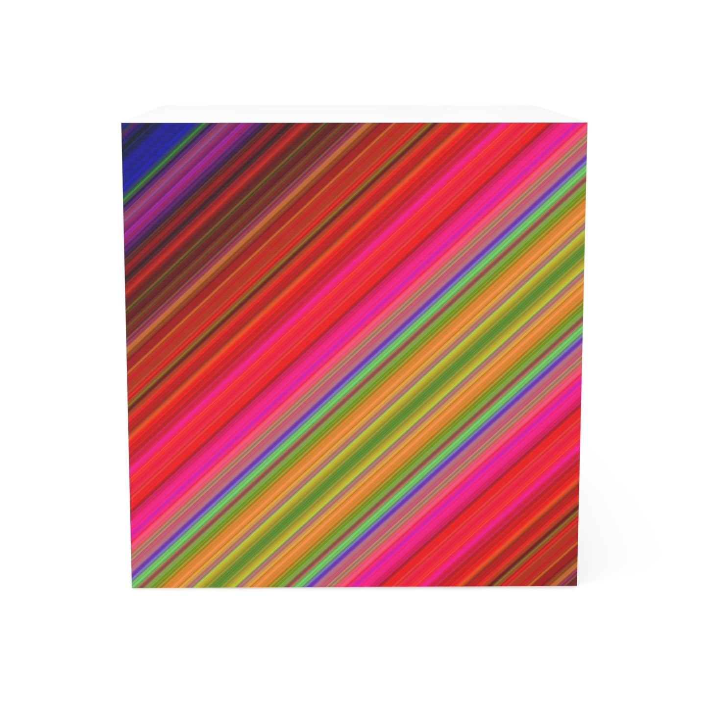 Colorful Pattern Note Cube - Fun Desk Organizer, Office Supplies, Stationery Gift, Note Pad, Home Decor, Write & Remind