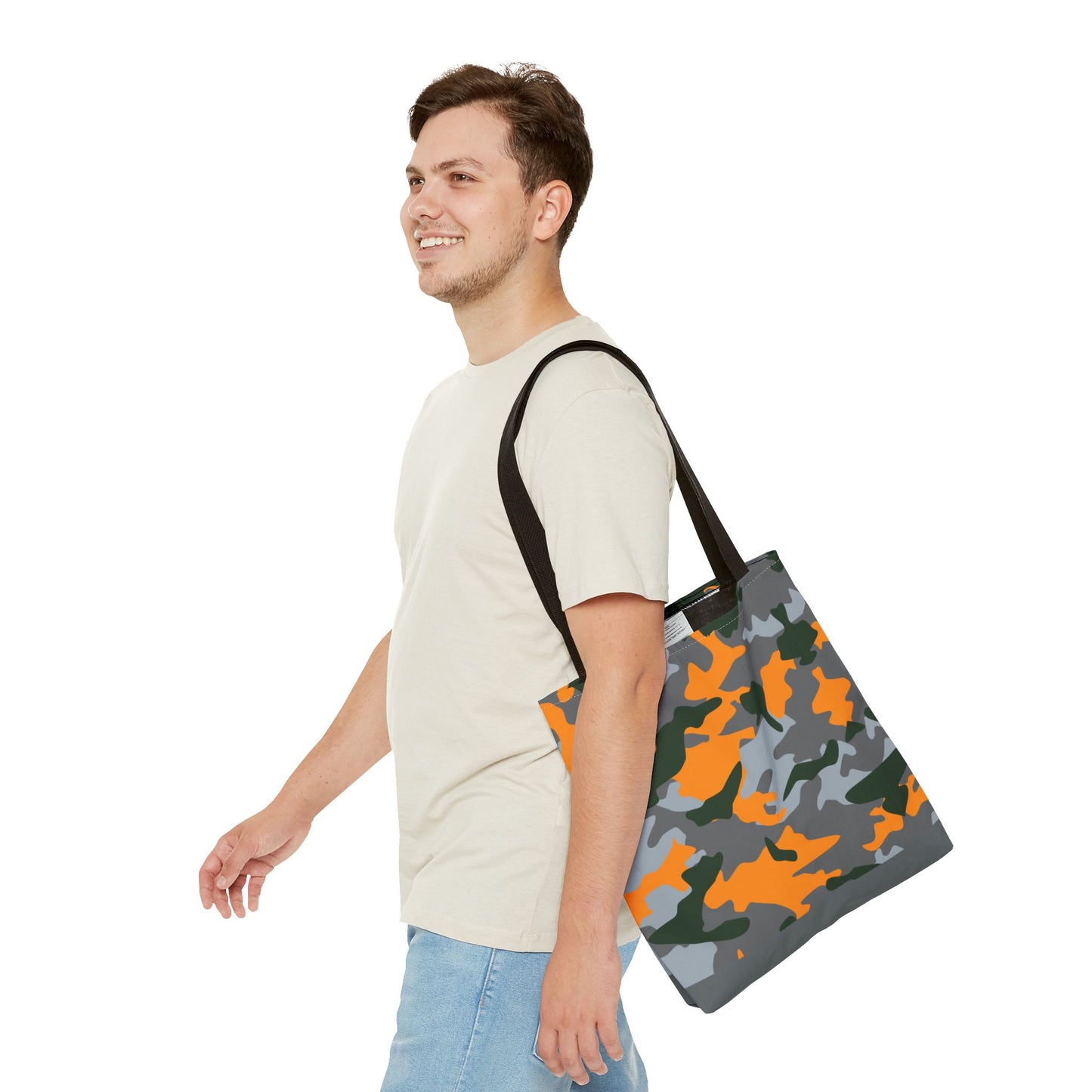 New Generation - Camouflage -Tote Bag Colorful Pattern, Shopping Bag, Gypsy Style Handbag, Festival Tote for Women, Unique Gift Idea 16" × 16'' Black