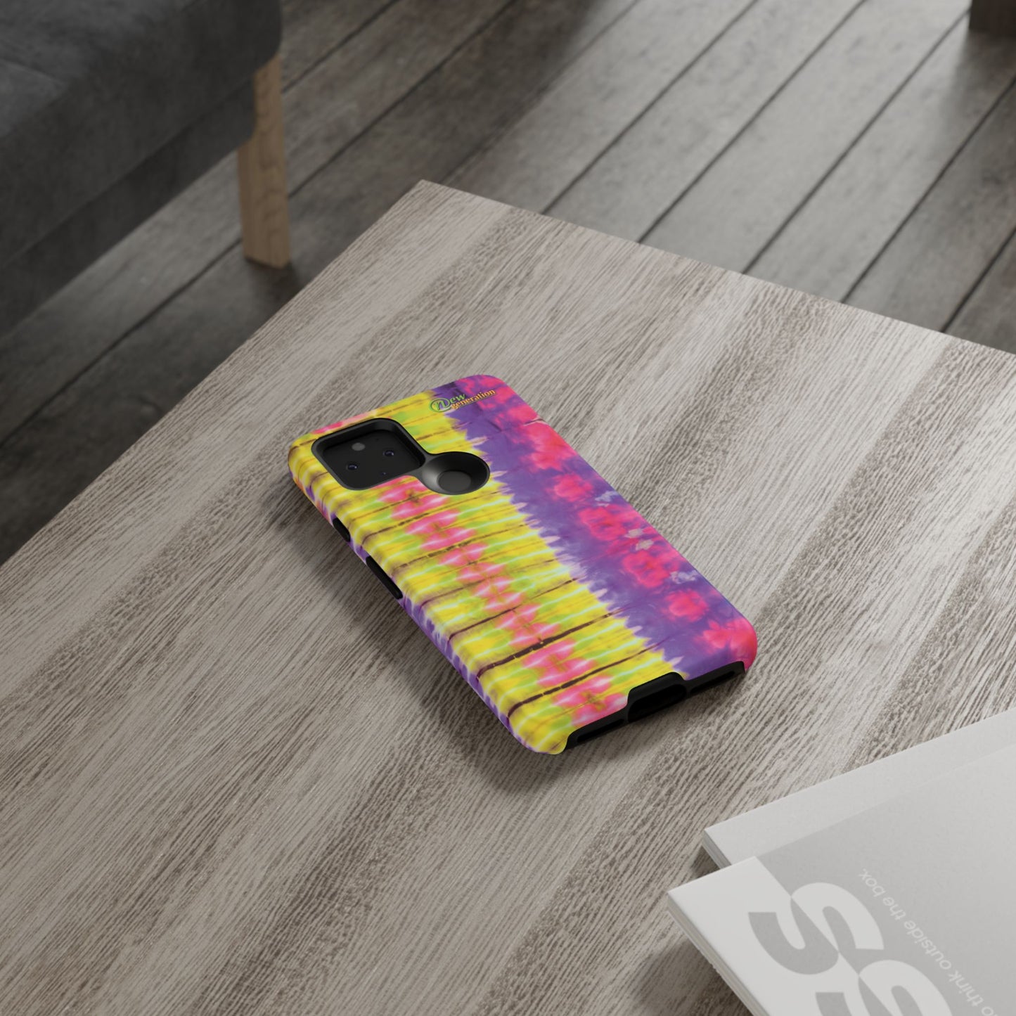 Tie-Dye Phone Case, Colorful Tough Case, Free-Spirited Phone Cover, Gift for Teens, Vibrant Phone Accessory, Funky Style