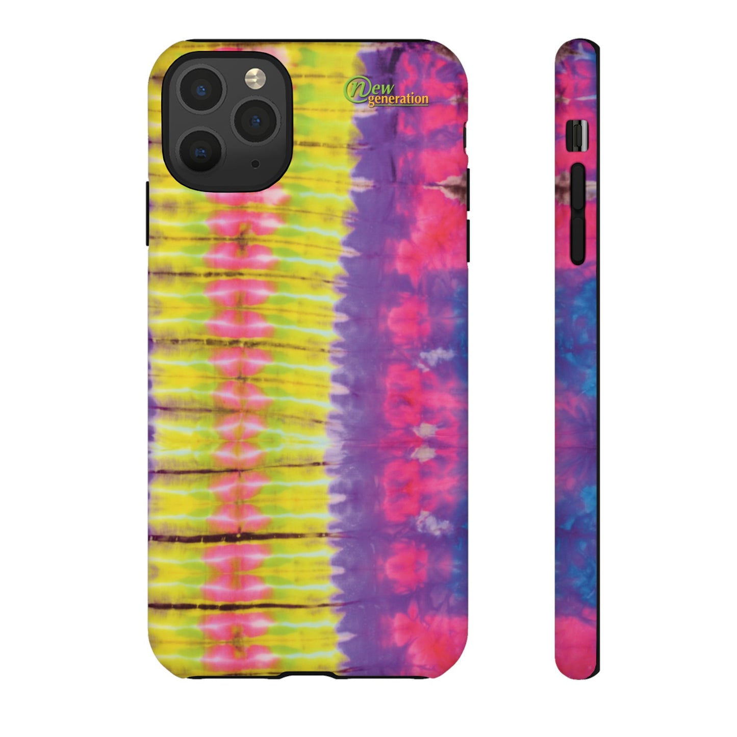 Tie-Dye Phone Case, Colorful Tough Case, Free-Spirited Phone Cover, Gift for Teens, Vibrant Phone Accessory, Funky Style iPhone 11 Pro Max Matte
