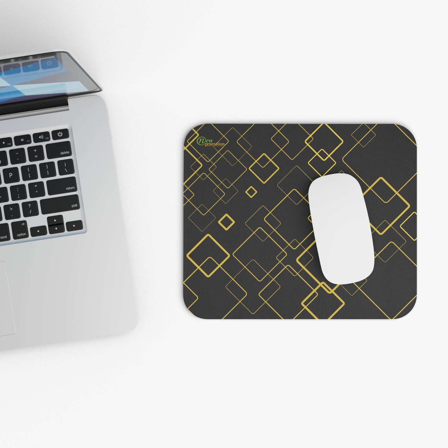 New Generation - Stylish Rectangle Mouse Pad - Modern Geometric Design, Office Decor, Work From Home Essentials, Gaming Accessory, Gift Idea