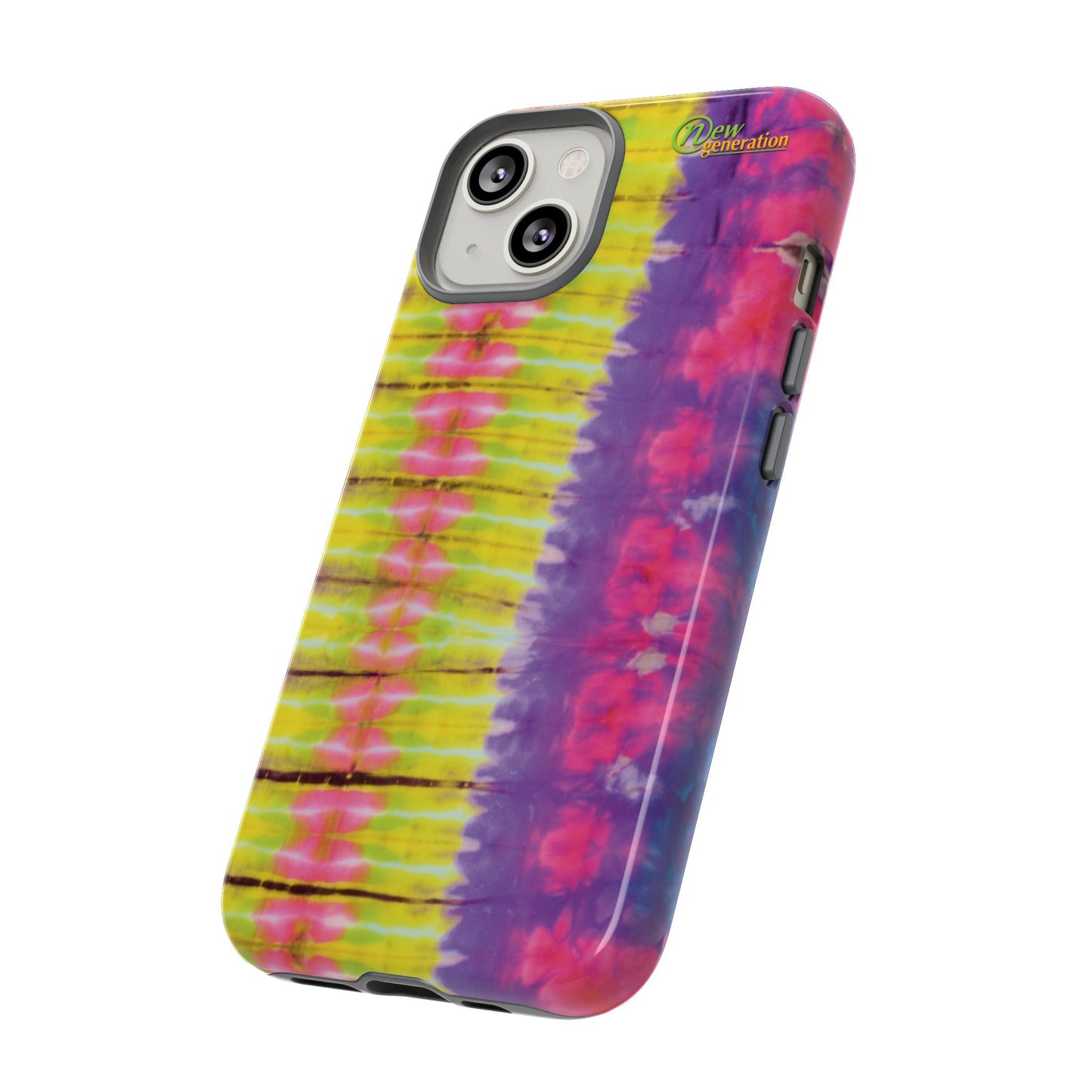 Tie-Dye Phone Case, Colorful Tough Case, Free-Spirited Phone Cover, Gift for Teens, Vibrant Phone Accessory, Funky Style