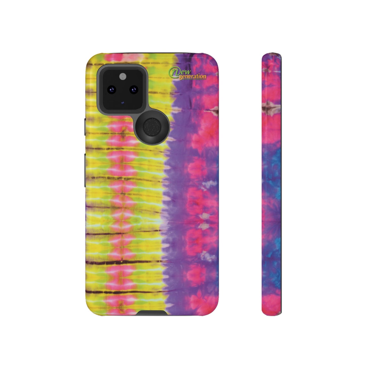 Tie-Dye Phone Case, Colorful Tough Case, Free-Spirited Phone Cover, Gift for Teens, Vibrant Phone Accessory, Funky Style