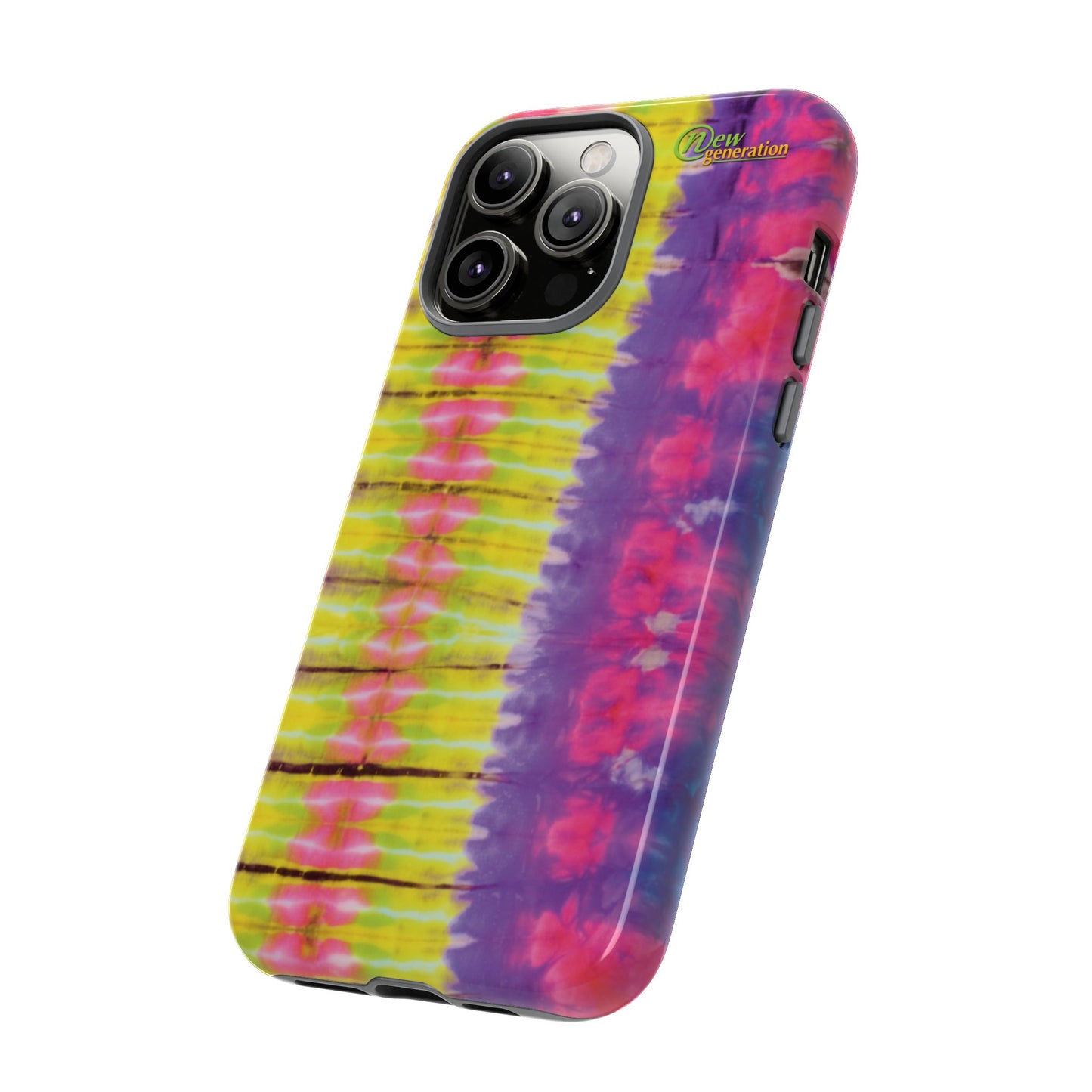 Tie-Dye Phone Case, Colorful Tough Case, Free-Spirited Phone Cover, Gift for Teens, Vibrant Phone Accessory, Funky Style