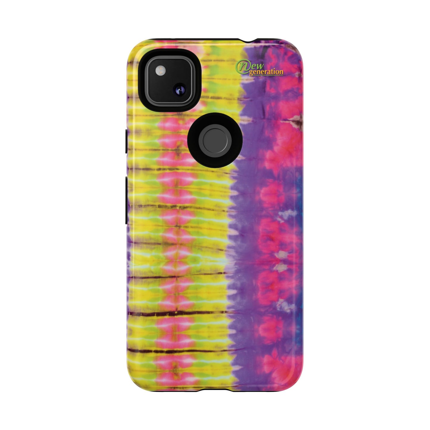 Tie-Dye Phone Case, Colorful Tough Case, Free-Spirited Phone Cover, Gift for Teens, Vibrant Phone Accessory, Funky Style Google Pixel 4a Glossy