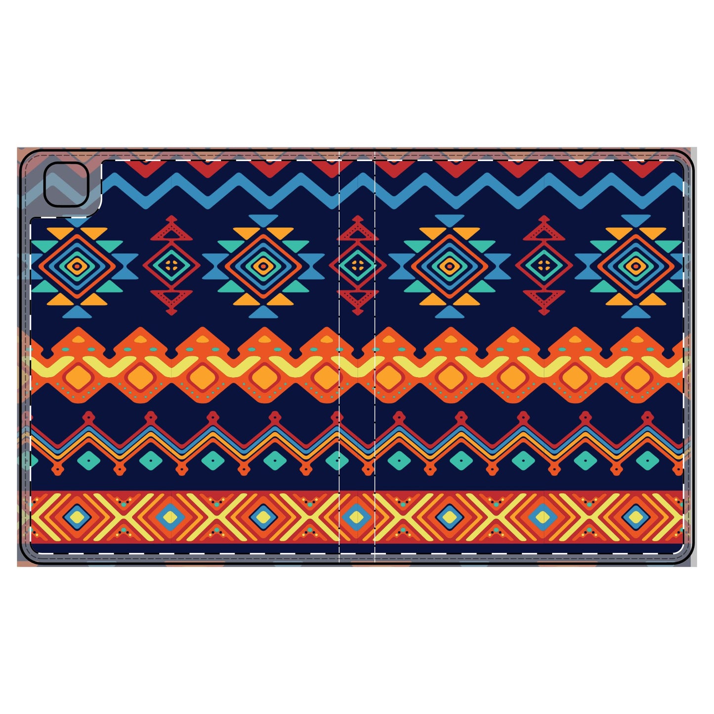 Colorful Tribal Tablet Folio Case | Boho Chic Design, Cute Tech Accessory, Gift for Students, Holidays, Festivals, Stylish Protection iPad Pro 12.9