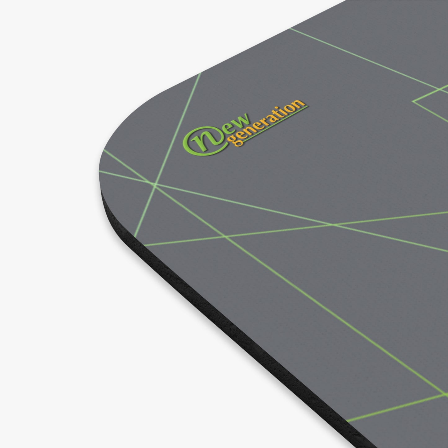 New Generation - Geometric Gray Mouse Pad, Stylish Desk Accessory for Home Office, Gamer Gift, Minimalist Office Decor, Ergonomic Mousepad