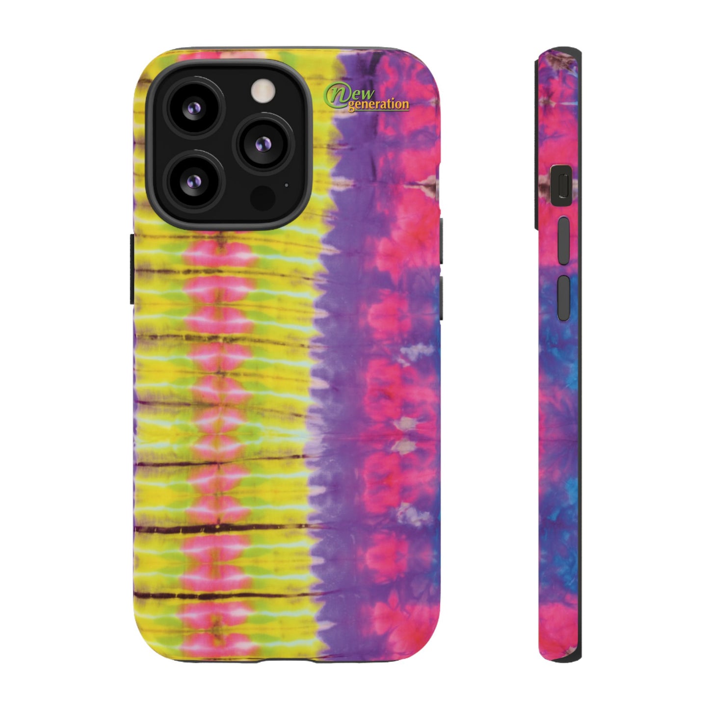 Tie-Dye Phone Case, Colorful Tough Case, Free-Spirited Phone Cover, Gift for Teens, Vibrant Phone Accessory, Funky Style iPhone 13 Pro Matte