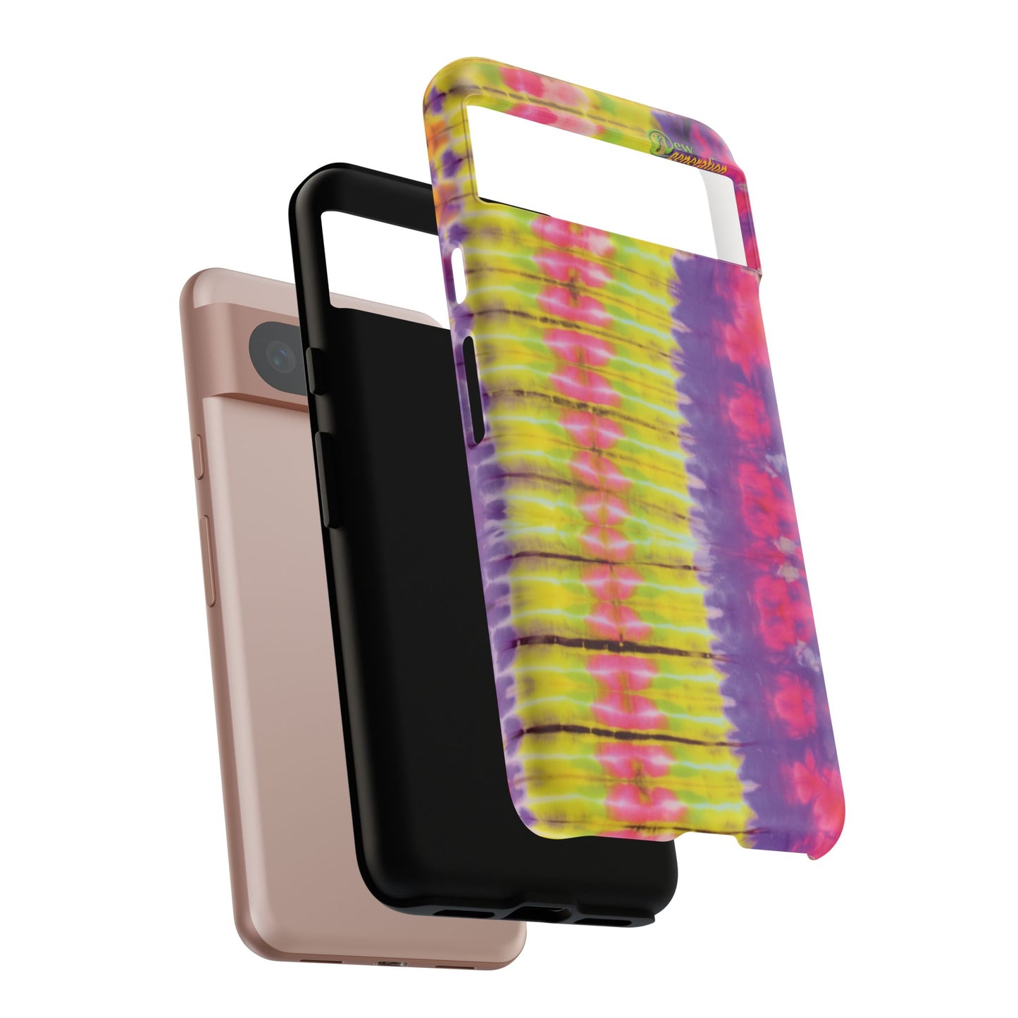 Tie-Dye Phone Case, Colorful Tough Case, Free-Spirited Phone Cover, Gift for Teens, Vibrant Phone Accessory, Funky Style