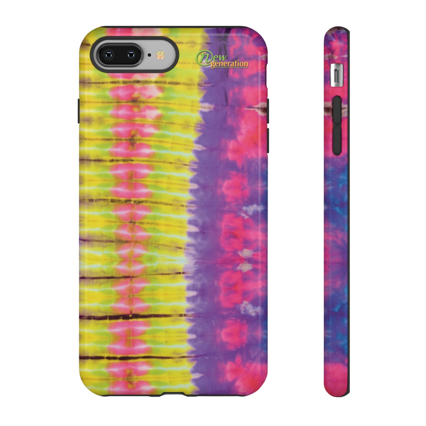 Tie-Dye Phone Case, Colorful Tough Case, Free-Spirited Phone Cover, Gift for Teens, Vibrant Phone Accessory, Funky Style iPhone 8 Plus Glossy