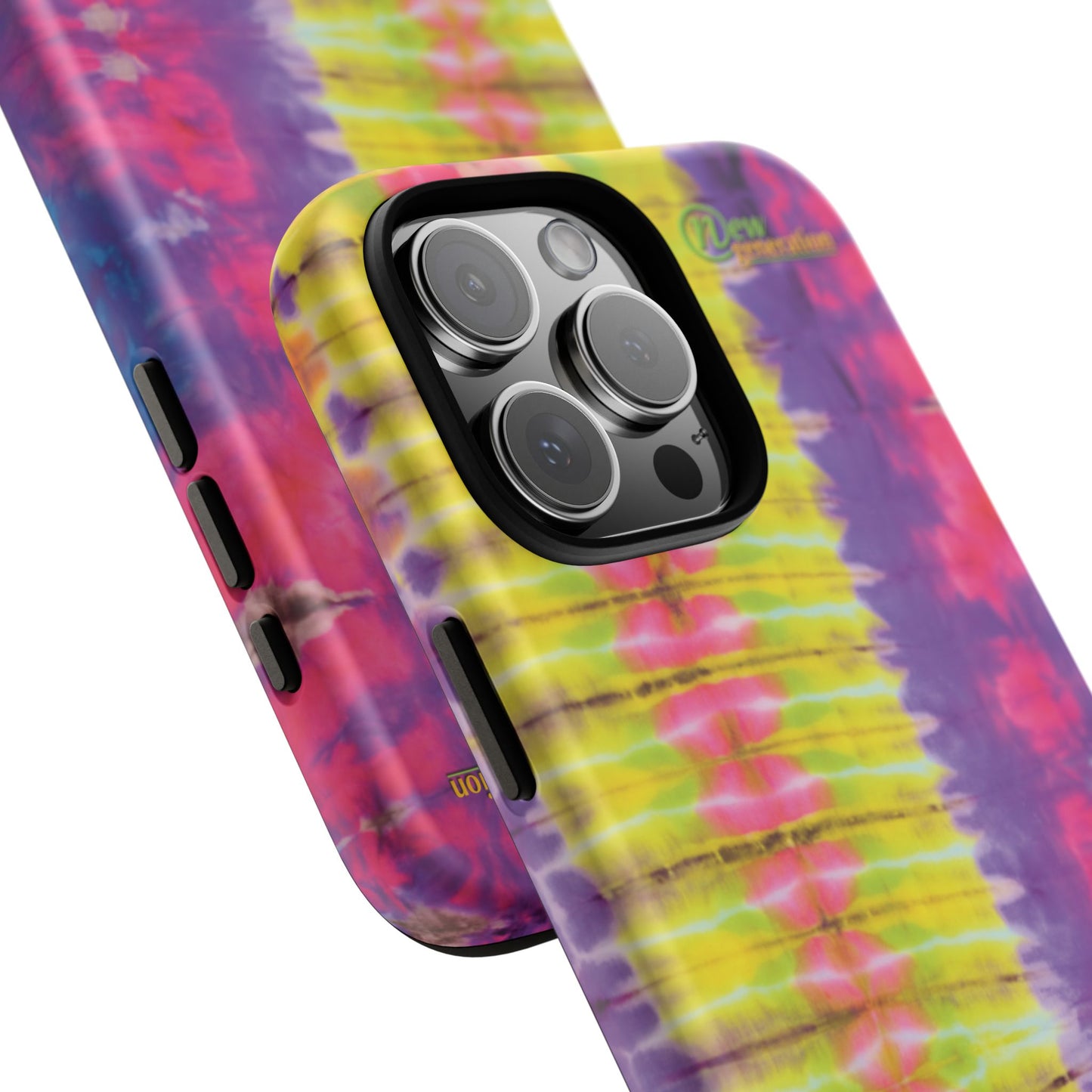 Tie-Dye Phone Case, Colorful Tough Case, Free-Spirited Phone Cover, Gift for Teens, Vibrant Phone Accessory, Funky Style