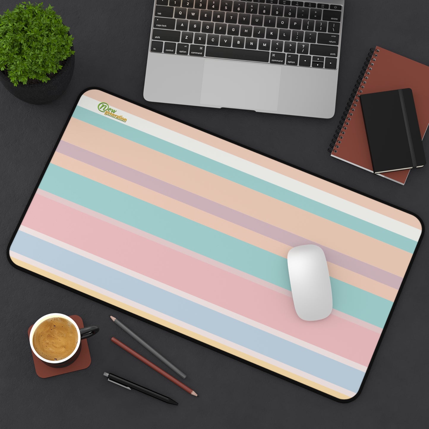 New Generation - Desk Mat - Minimalist Home Office Decor, Office Accessories, Computer Mousepad, Gift for Students, Modern Desk Essentials