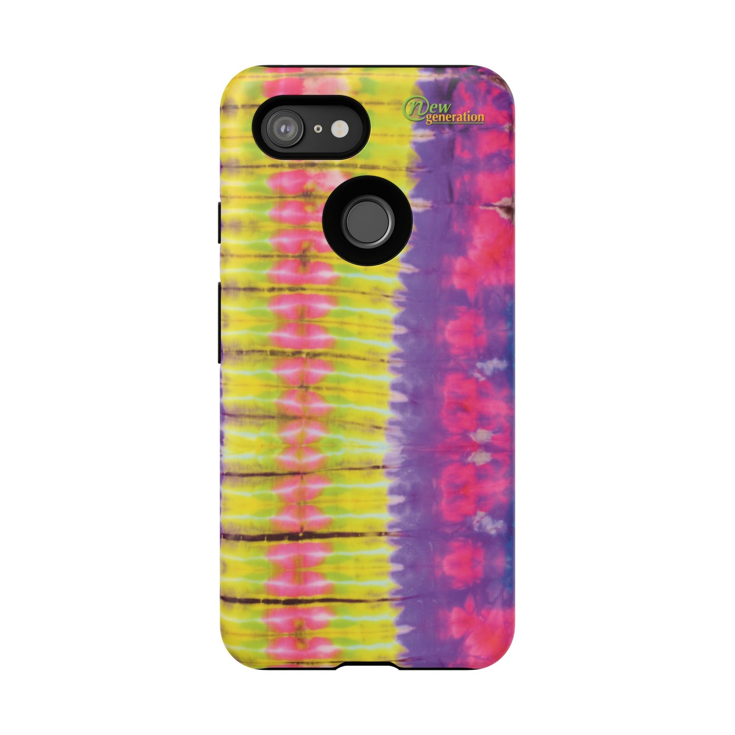 Tie-Dye Phone Case, Colorful Tough Case, Free-Spirited Phone Cover, Gift for Teens, Vibrant Phone Accessory, Funky Style Google Pixel 3 Matte