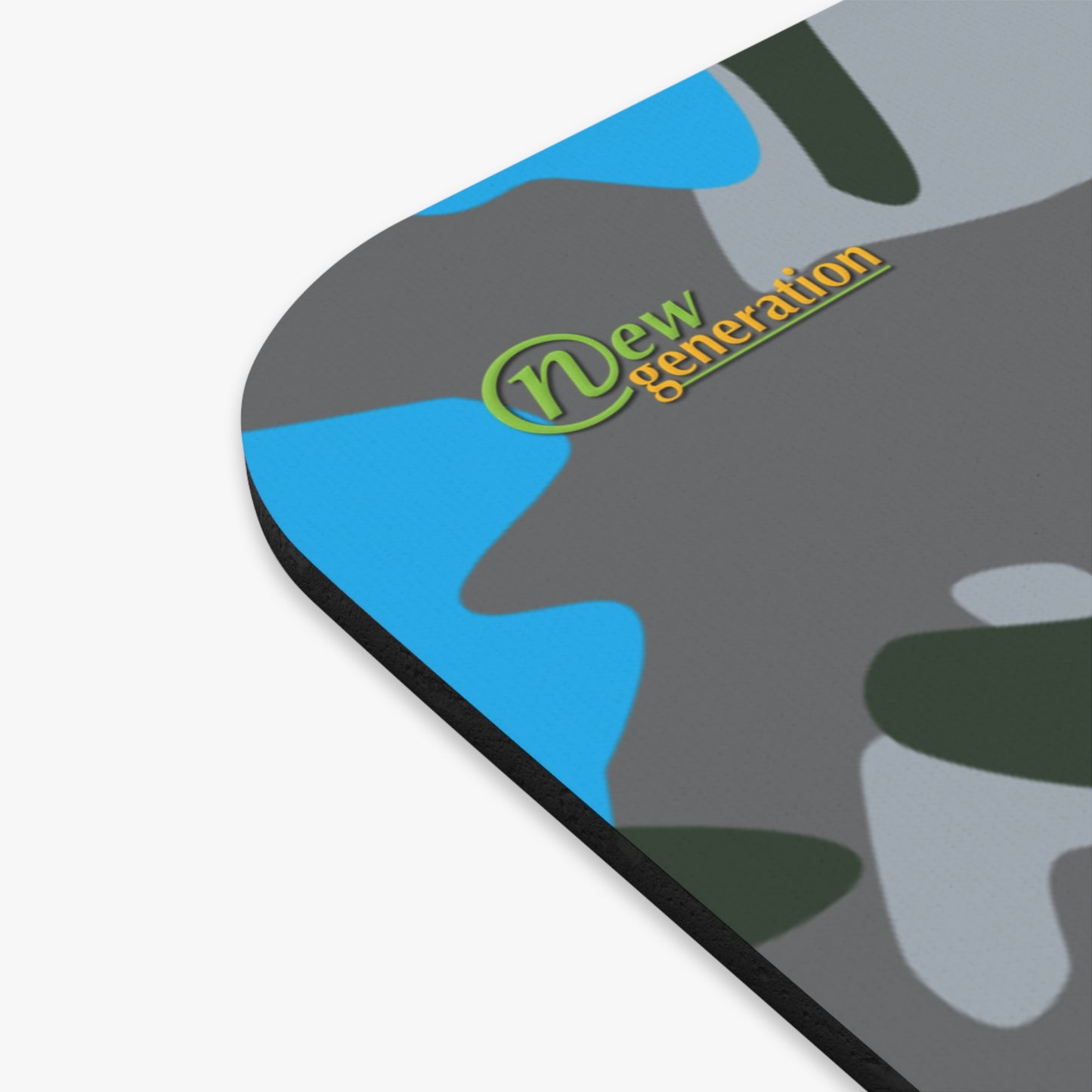 New Generation - Camouflage Mouse Pad, Stylish Gaming Accessories, Unique Desk Decor, Ideal for Gamers, Office Gifts, Blue Camo Design