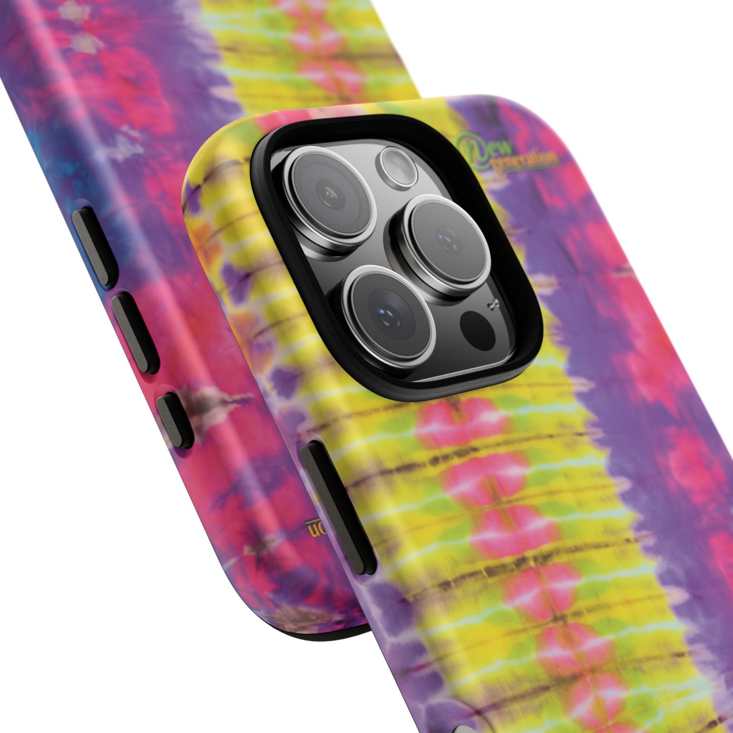 Tie-Dye Phone Case, Colorful Tough Case, Free-Spirited Phone Cover, Gift for Teens, Vibrant Phone Accessory, Funky Style