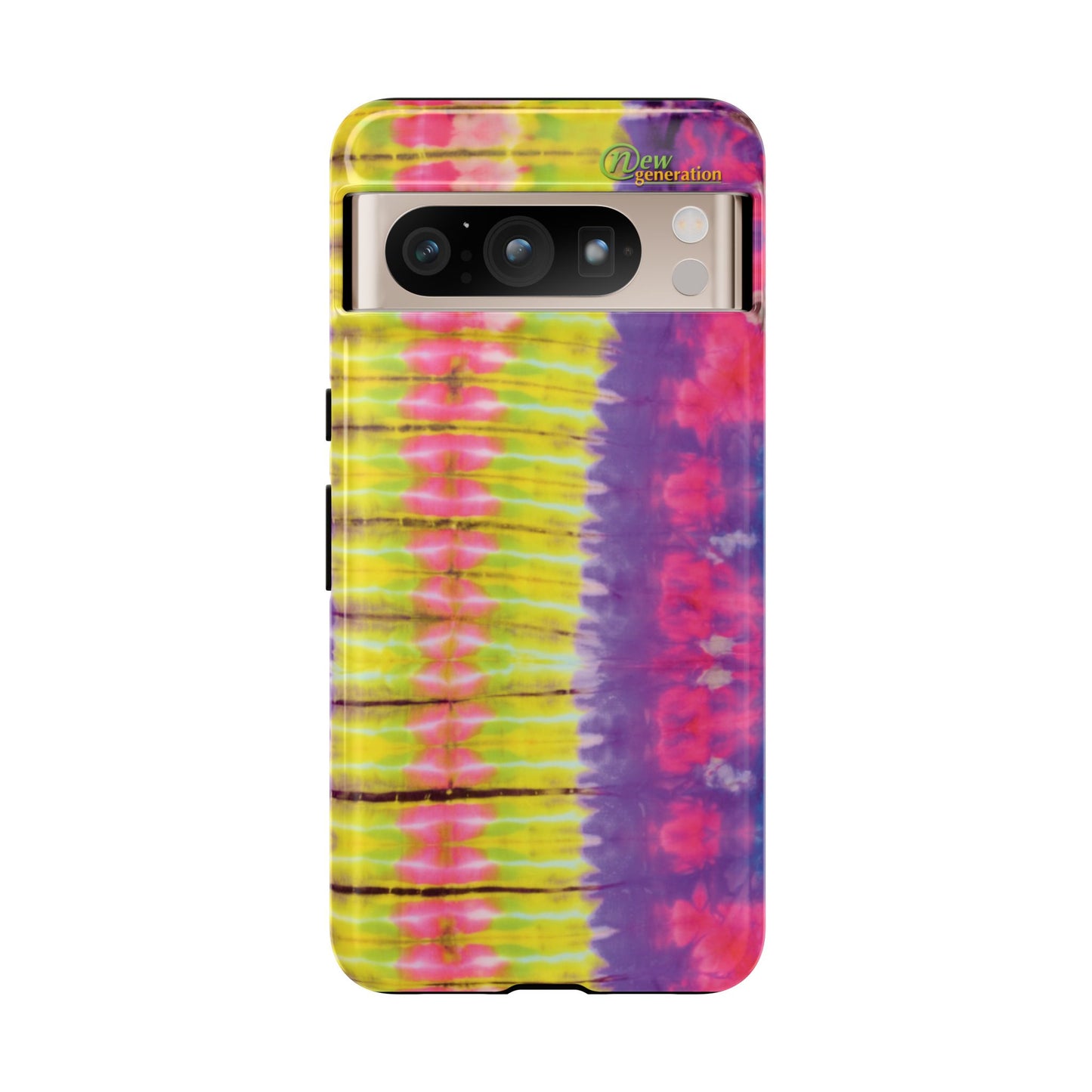 Tie-Dye Phone Case, Colorful Tough Case, Free-Spirited Phone Cover, Gift for Teens, Vibrant Phone Accessory, Funky Style Google Pixel 8 Pro Glossy