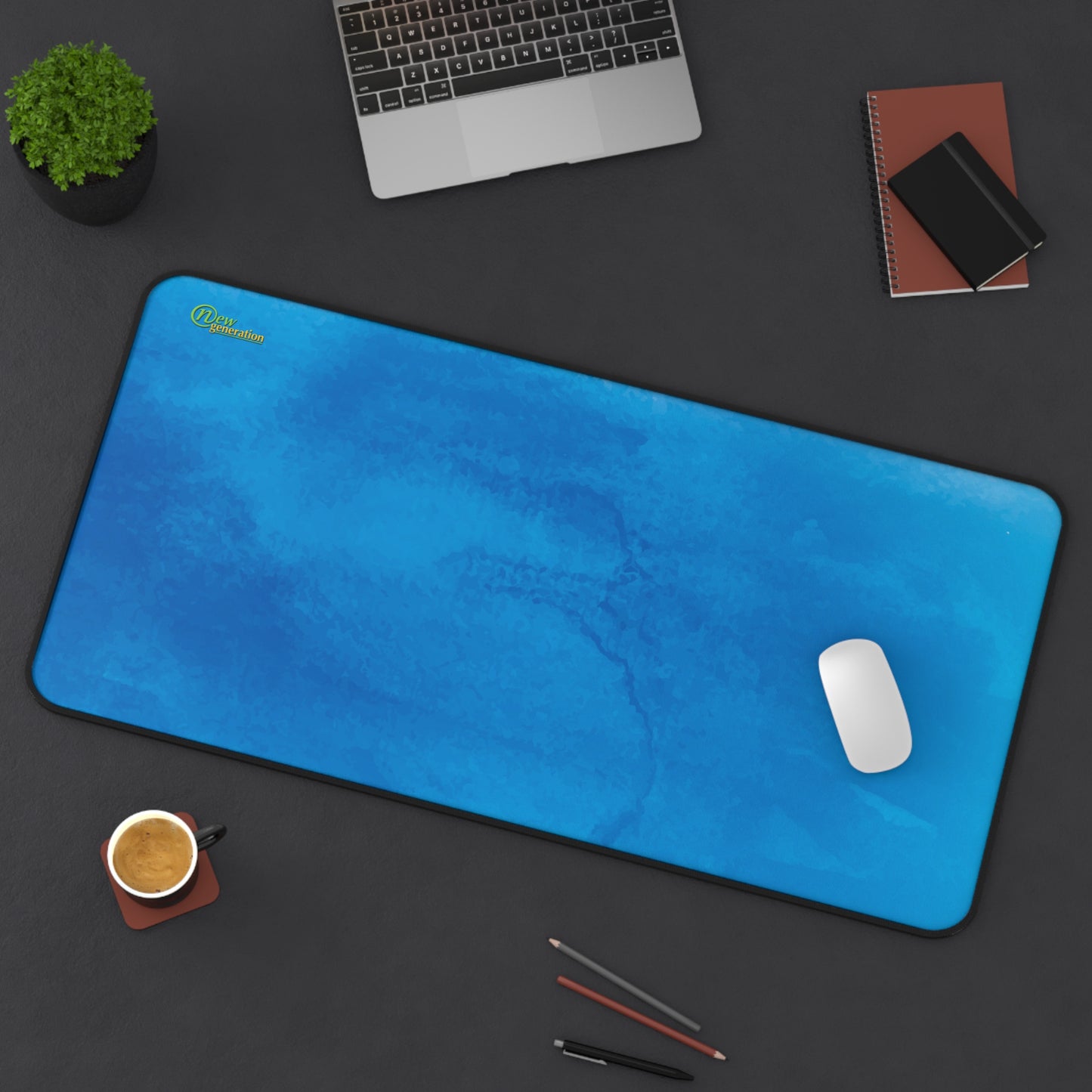 New Generation - Ocean Blue Desk Mat for Home Office, Gaming, Workstation, Unique Mouse Pad, Decorative Desk Accessories