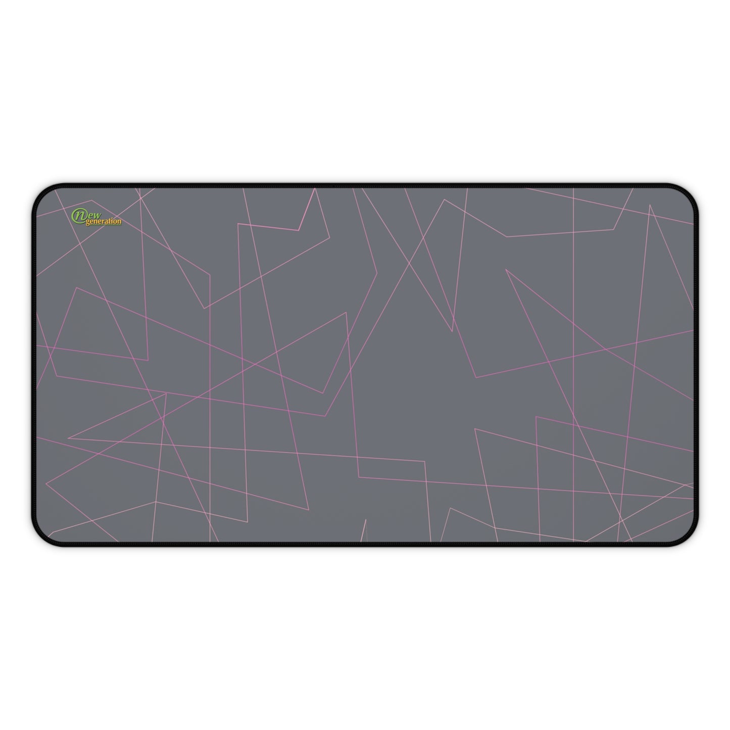 New Generation - Modern Geometric Desk Mat, Stylish Office Accessories, Elegant Mouse Pad, Minimalist Desk Decor, Gift for Home Office 12" × 22"