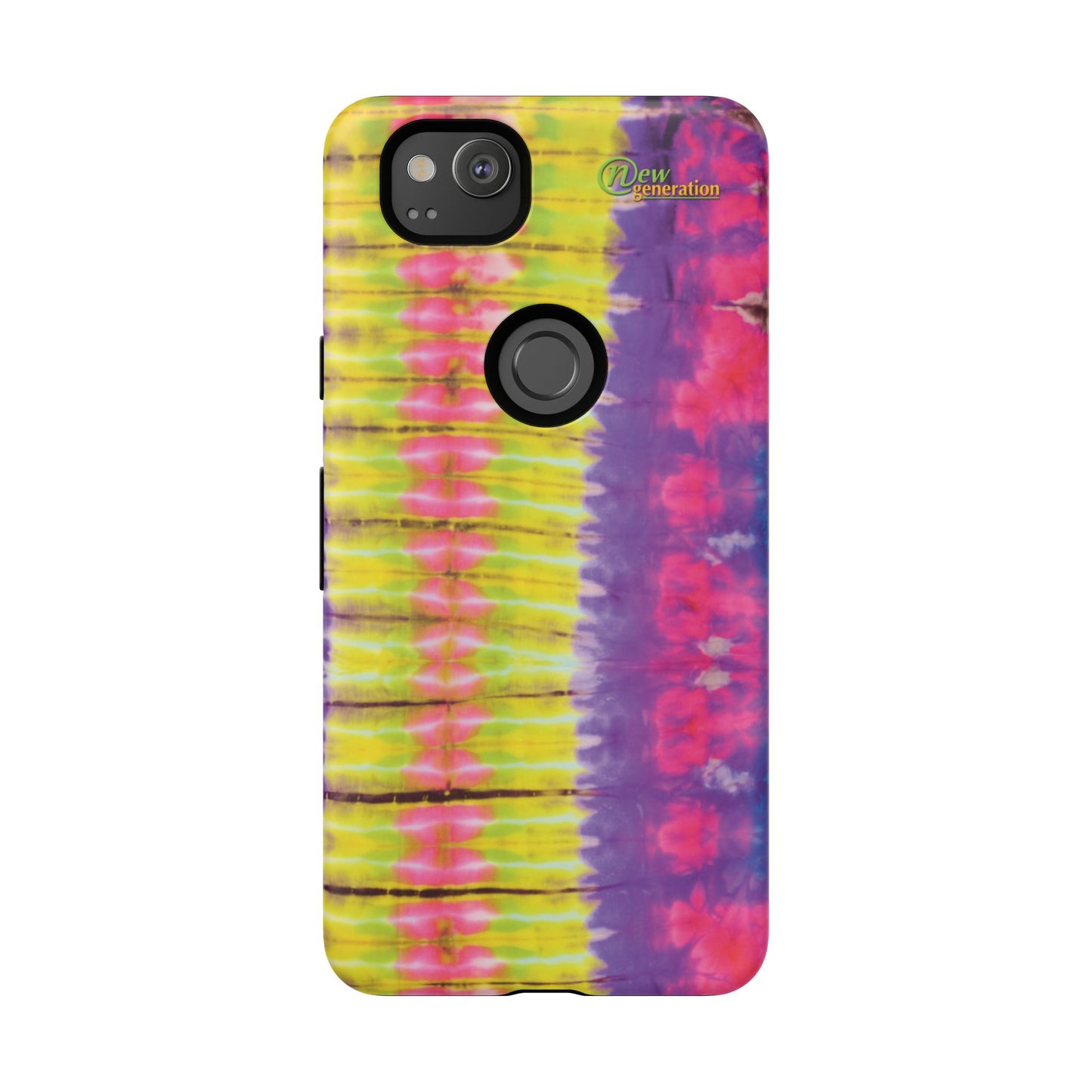 Tie-Dye Phone Case, Colorful Tough Case, Free-Spirited Phone Cover, Gift for Teens, Vibrant Phone Accessory, Funky Style Google Pixel 2 Matte