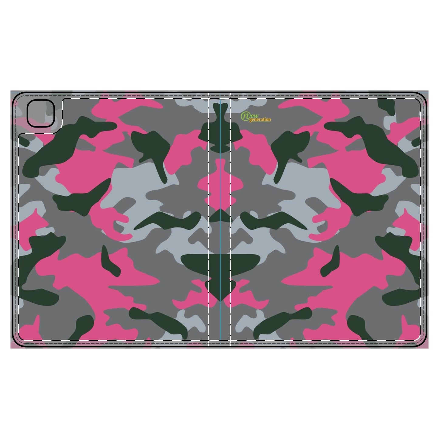 Stylish Camo Tablet Folio Case - Pink Camo Cover, Tech Accessory, Gift for Her, Unique Tablet Case, Fashionable Tech Gear iPad Pro 12.9