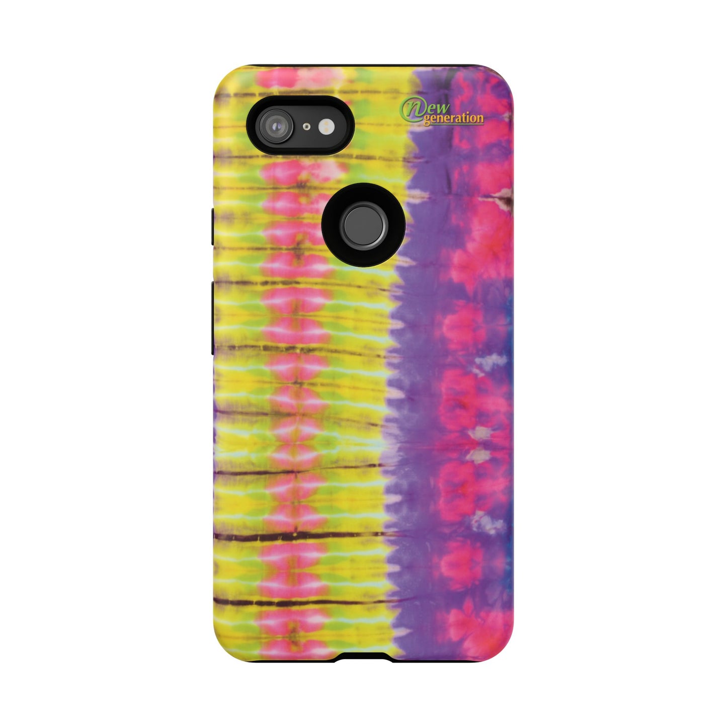 Tie-Dye Phone Case, Colorful Tough Case, Free-Spirited Phone Cover, Gift for Teens, Vibrant Phone Accessory, Funky Style Google Pixel 3 XL Matte