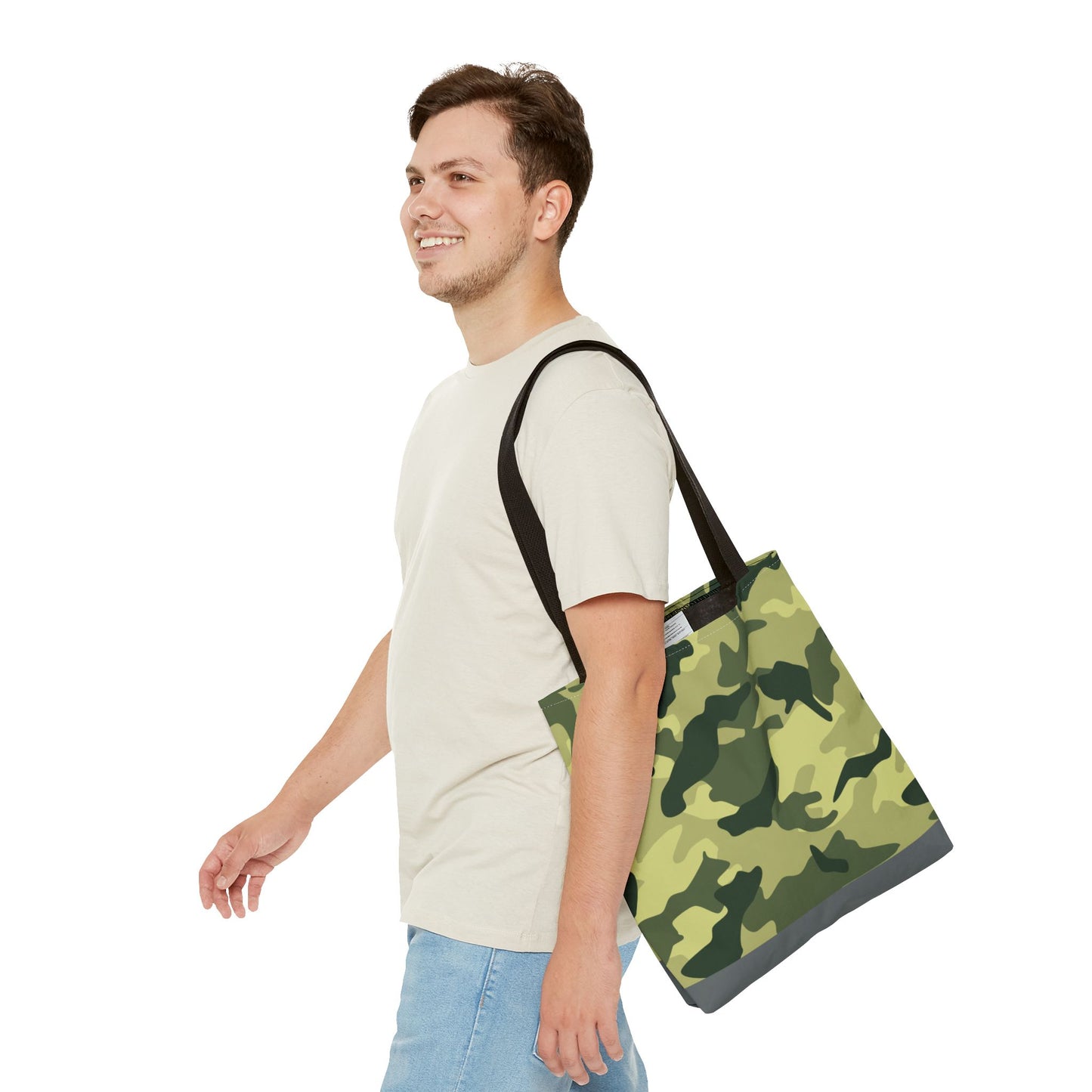 New Generation - Camouflage -Tote Bag Colorful Pattern, Shopping Bag, Gypsy Style Handbag, Festival Tote for Women, Unique Gift Idea 16" × 16'' Black