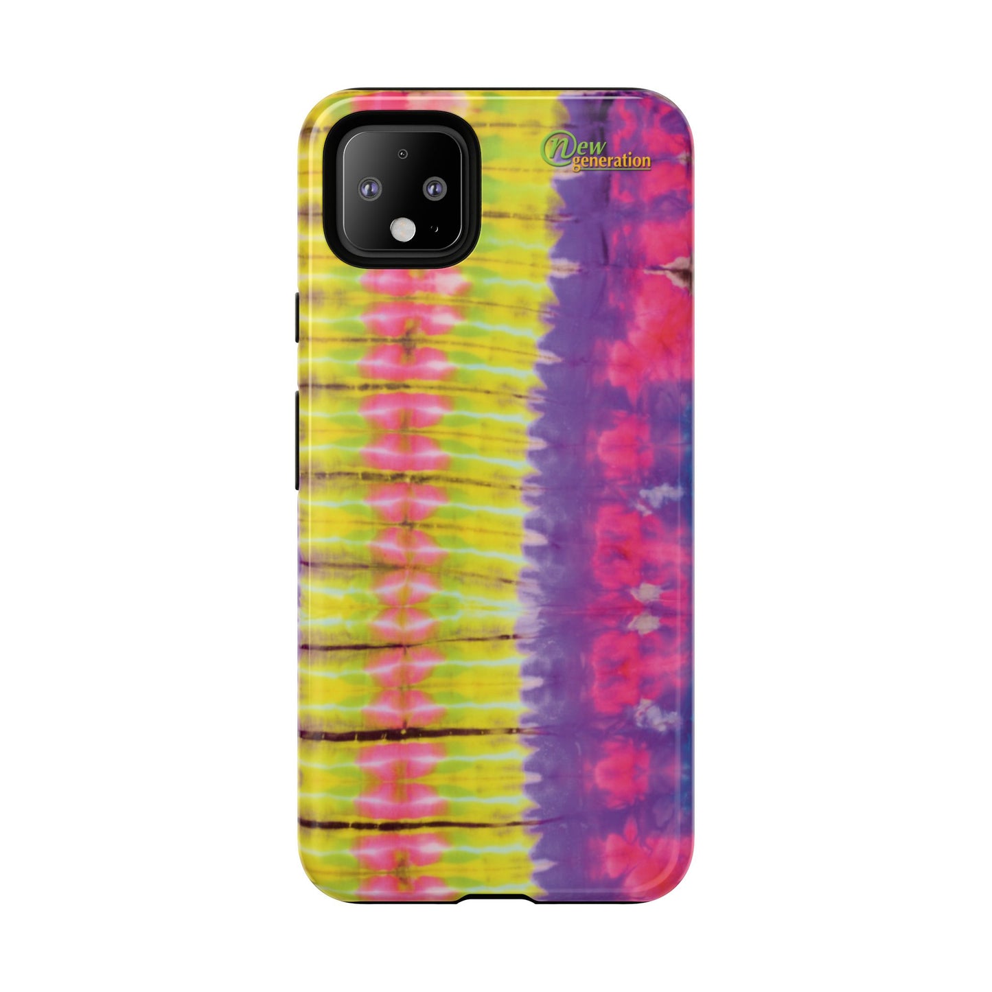 Tie-Dye Phone Case, Colorful Tough Case, Free-Spirited Phone Cover, Gift for Teens, Vibrant Phone Accessory, Funky Style Google Pixel 4 XL Glossy