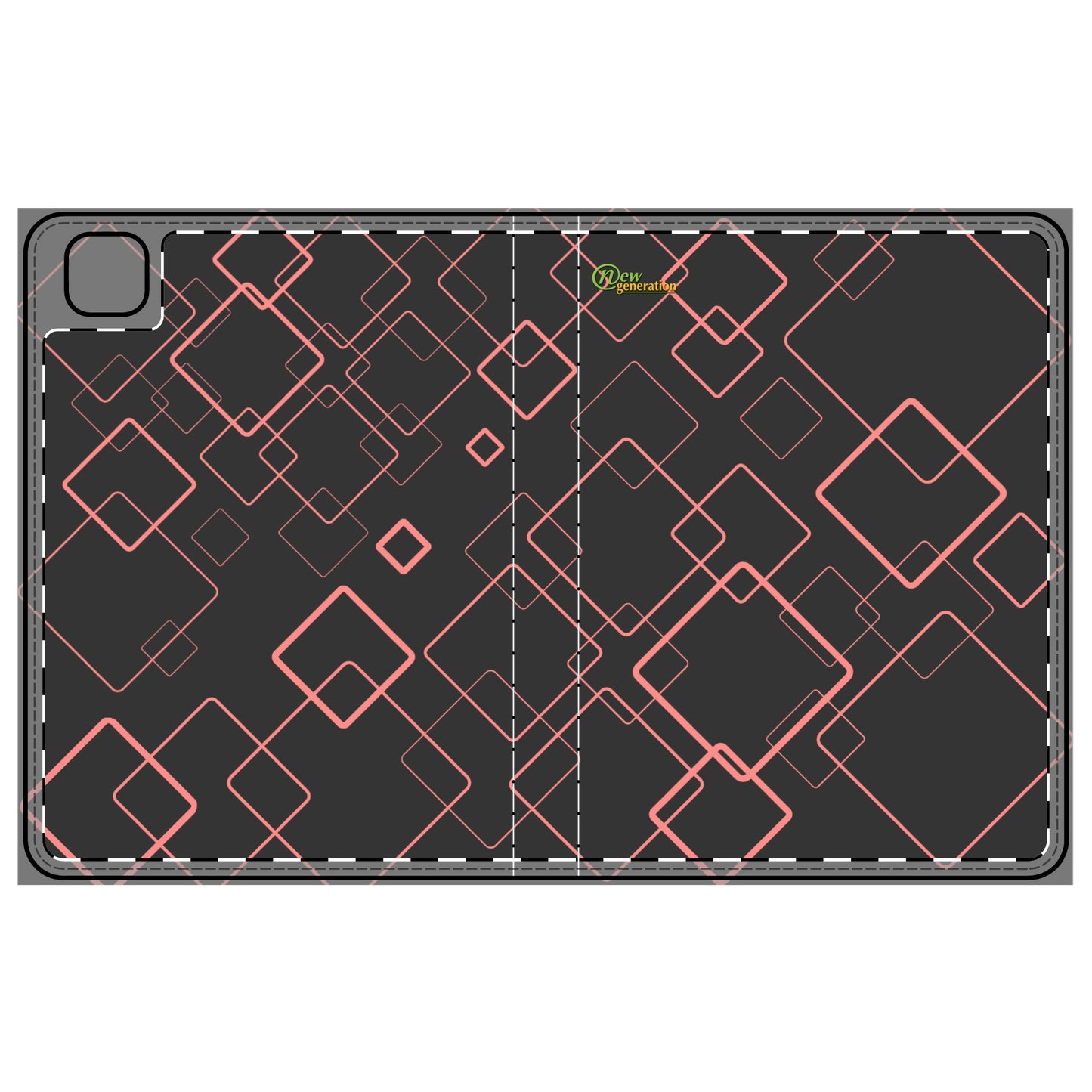Chic Geometric Tablet Folio Case, Stylish Device Cover, Perfect Gift for Students & Professionals, Modern Tech Organizer, Birthday iPad Pro 11