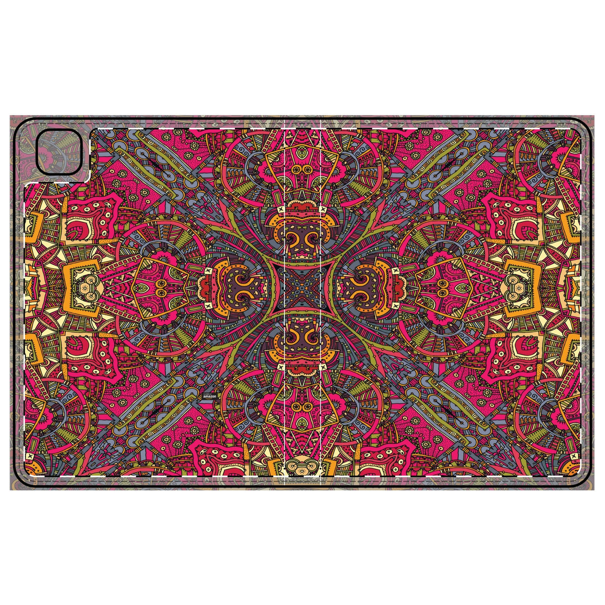 Colorful Bohemian Tablet Folio Case | Unique Tech Accessory, Gift for Artists, Vibrant Tablet Cover, Stylish Folio for On-the-Go iPad Pro 11