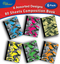 New Generation – Camouflage - Composition Notebooks, 80 Sheets / 160 Pages Wide Ruled pages Comp Book