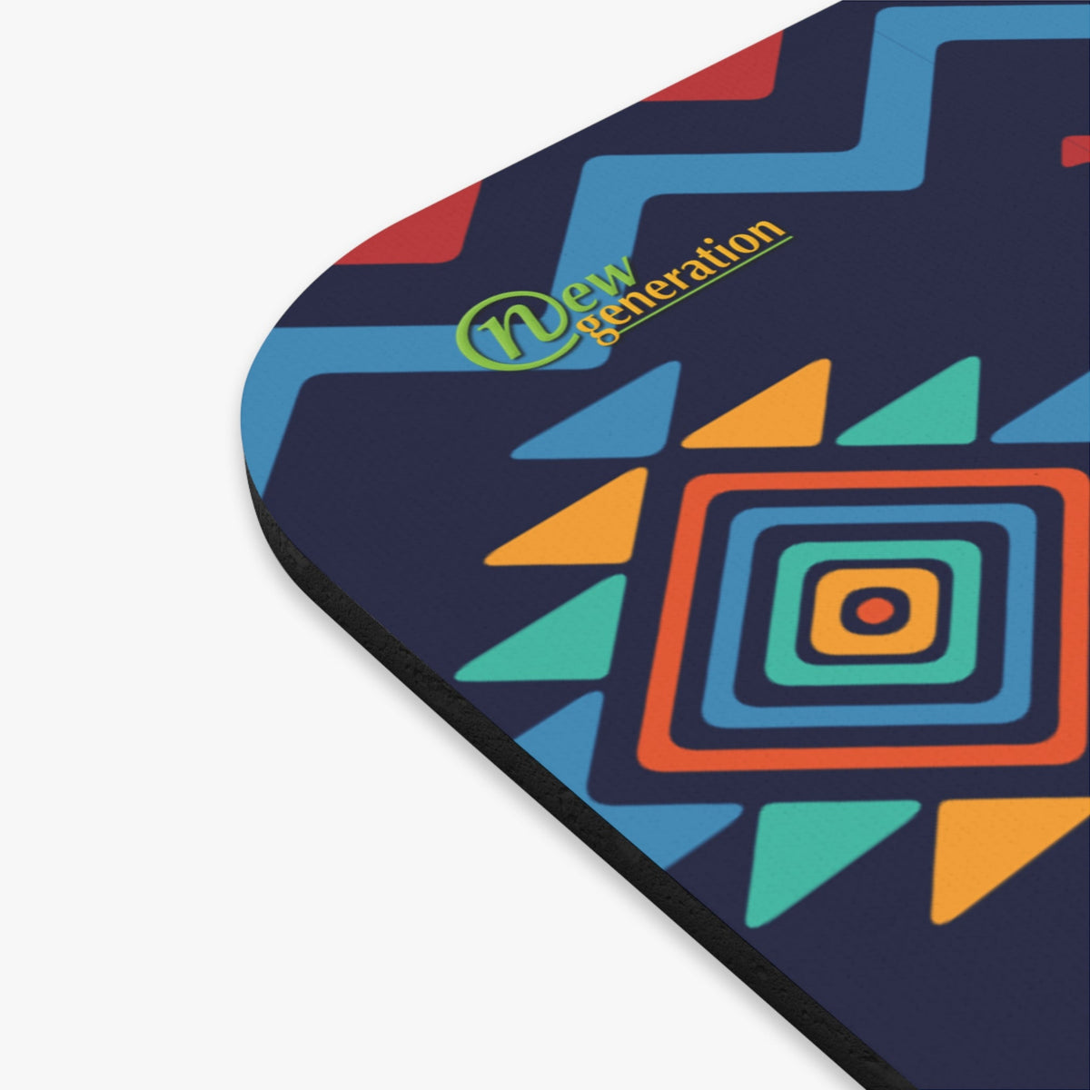 New Generation - Vibrant Tribal Mouse Pad - Bohemian Desk Accessory, Colorful Office Decor, Unique Gift for Creatives, Aztec Pattern