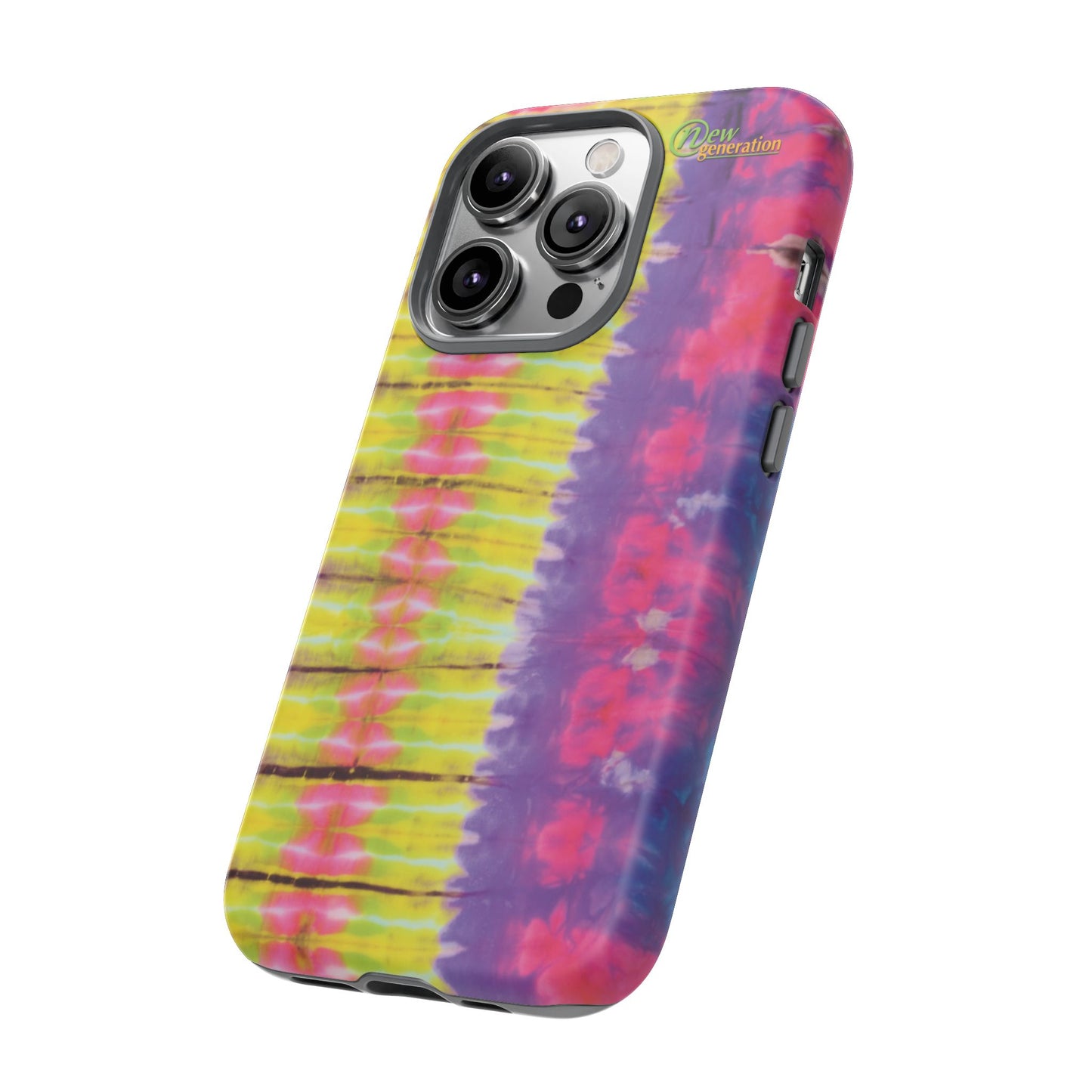 Tie-Dye Phone Case, Colorful Tough Case, Free-Spirited Phone Cover, Gift for Teens, Vibrant Phone Accessory, Funky Style