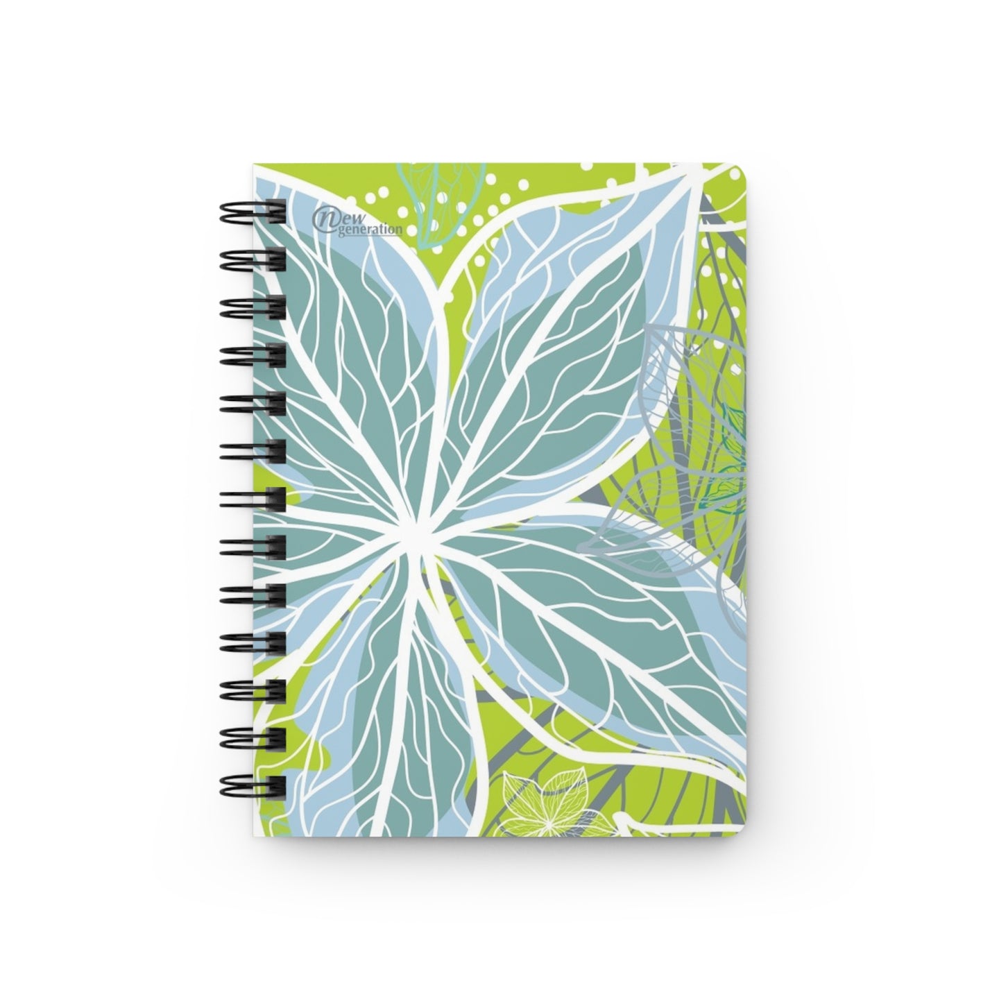 New Generation -  Floral - Spiral Bound Journal - 150 Pages Hard Cover Notebook for Writing, Doodling, Bullet Journaling, Sketching, Planner