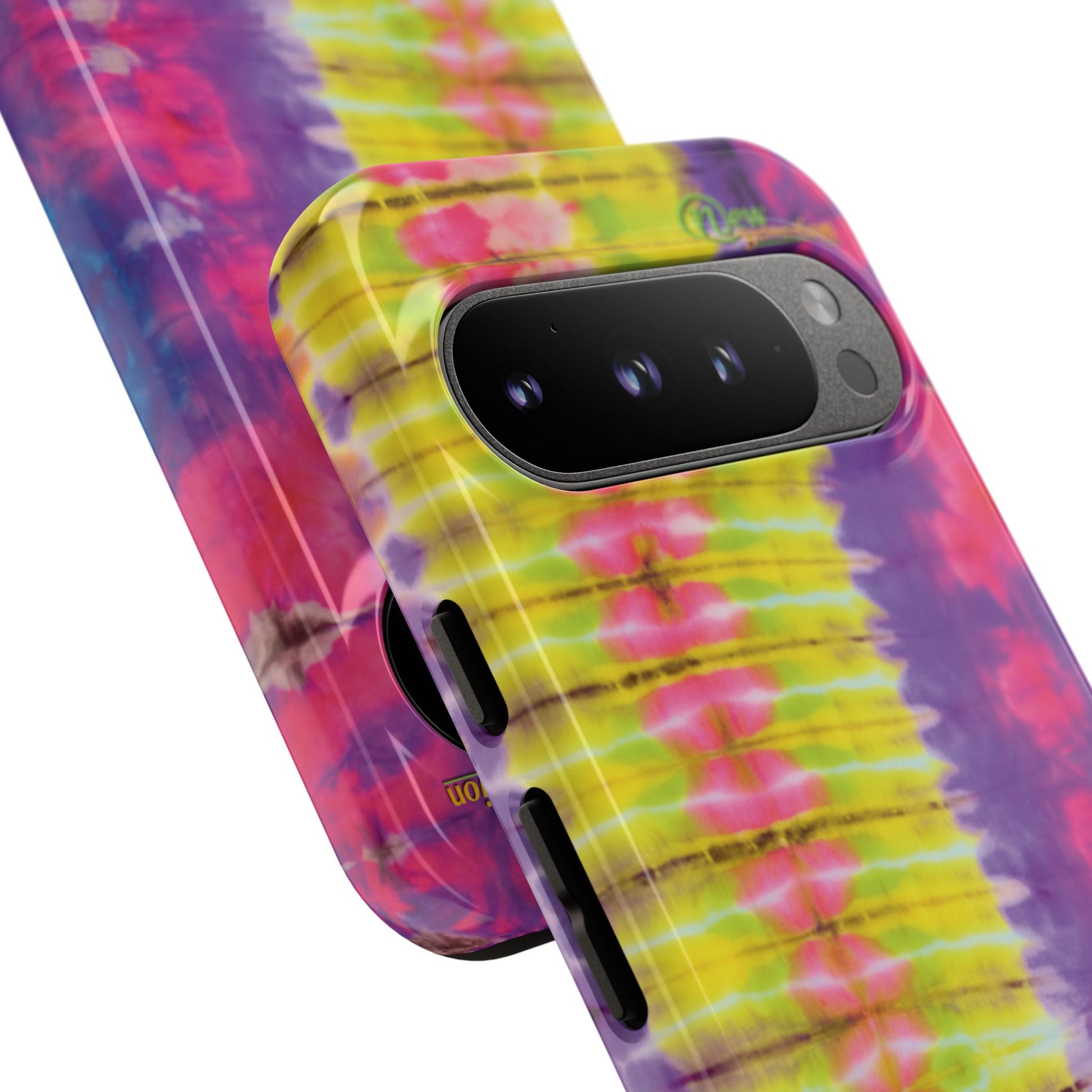 Tie-Dye Phone Case, Colorful Tough Case, Free-Spirited Phone Cover, Gift for Teens, Vibrant Phone Accessory, Funky Style