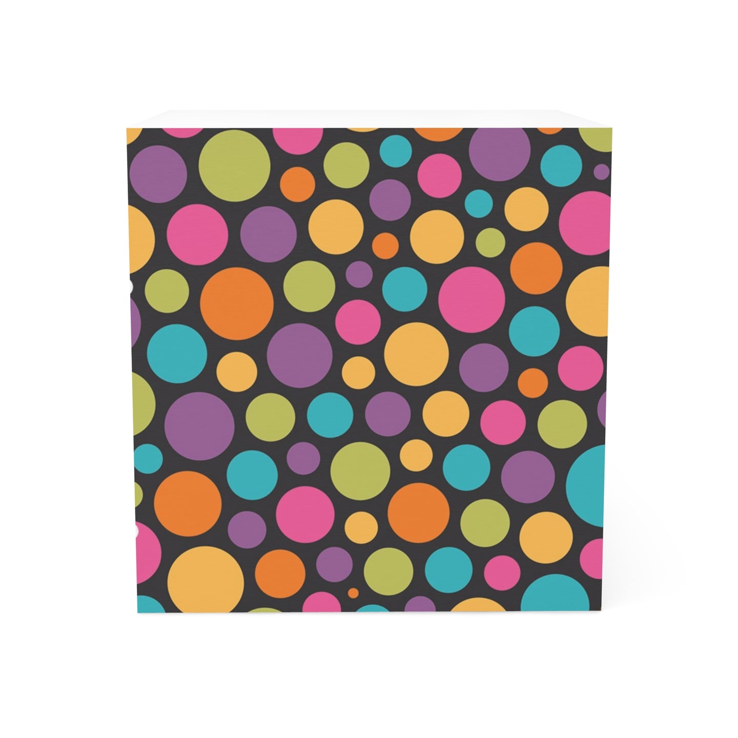 Colorful Polka Note Cube - Fun Desk Organizer, Office Supplies, Stationery Gift, Note Pad, Home Decor, Write & Remind