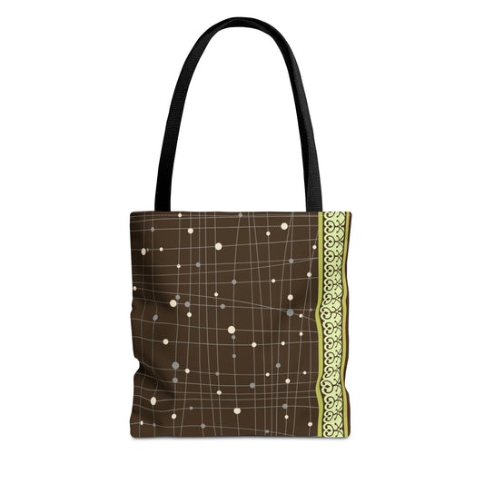 New Generation - Bohemian -Tote Bag Colorful Pattern, Shopping Bag, Gypsy Style Handbag, Festival Tote for Women, Unique Gift Idea 13" × 13'' Black