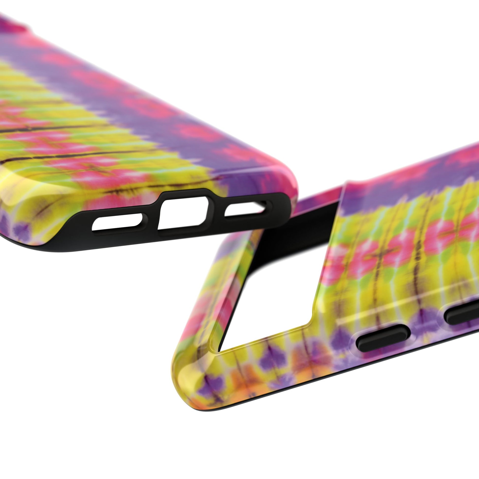 Tie-Dye Phone Case, Colorful Tough Case, Free-Spirited Phone Cover, Gift for Teens, Vibrant Phone Accessory, Funky Style