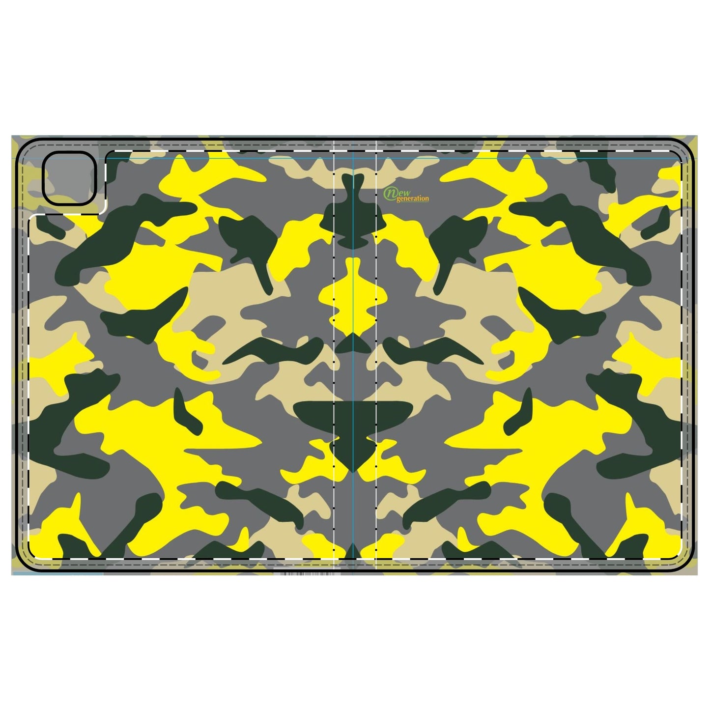 Camouflage Tablet Folio Case - Stylish, Protective, Trendy Gift for Students, Tech Lovers, Casual Fashion, Christmas, Birthday iPad Pro 11