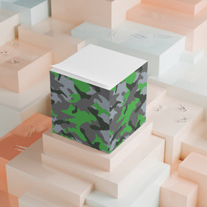 Colorful Camouflage Note Cube - Fun Desk Organizer, Office Supplies, Stationery Gift, Note Pad, Home Decor, Write & Remind