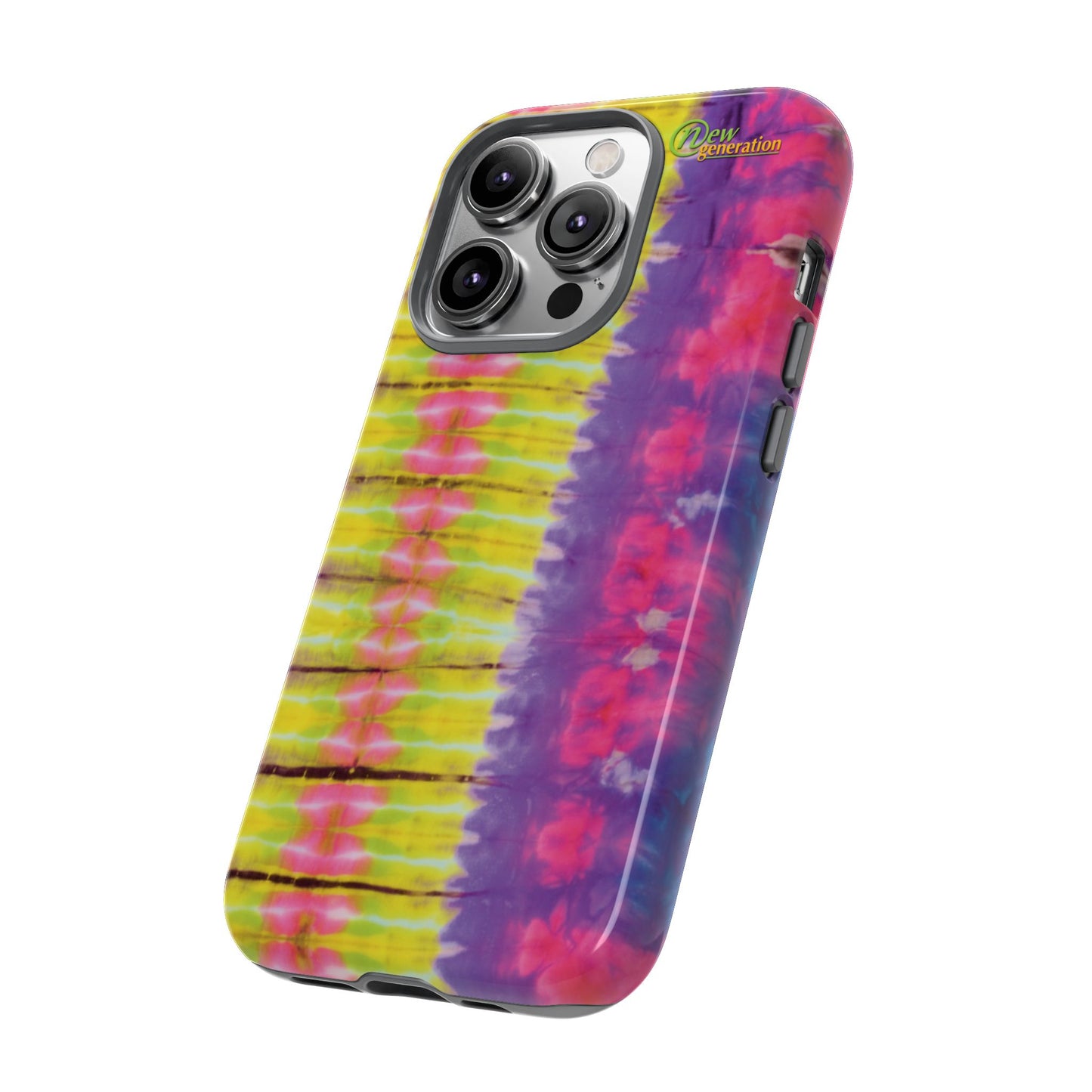 Tie-Dye Phone Case, Colorful Tough Case, Free-Spirited Phone Cover, Gift for Teens, Vibrant Phone Accessory, Funky Style
